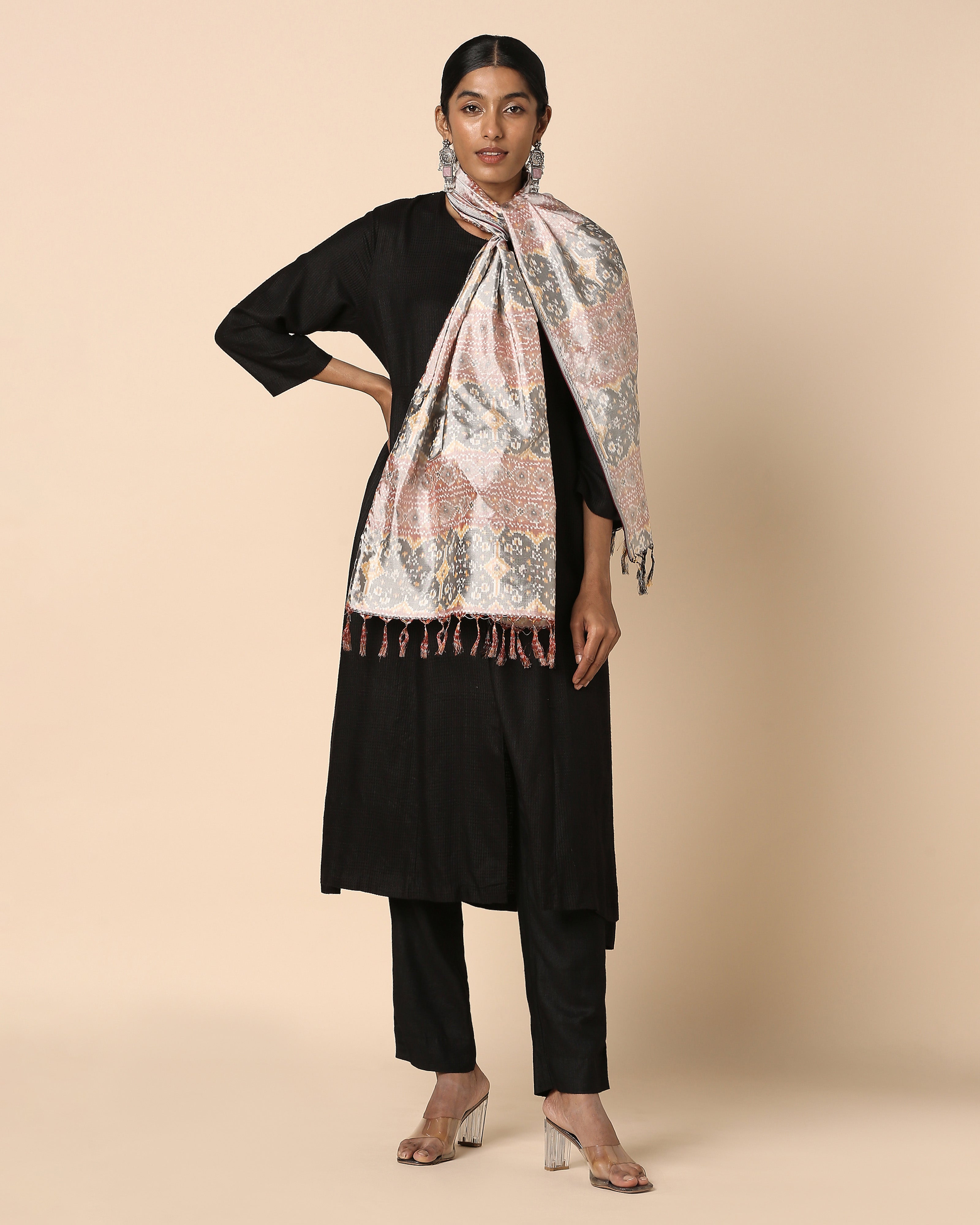 Rida Pochampally Warp Ikat Silk Stole
