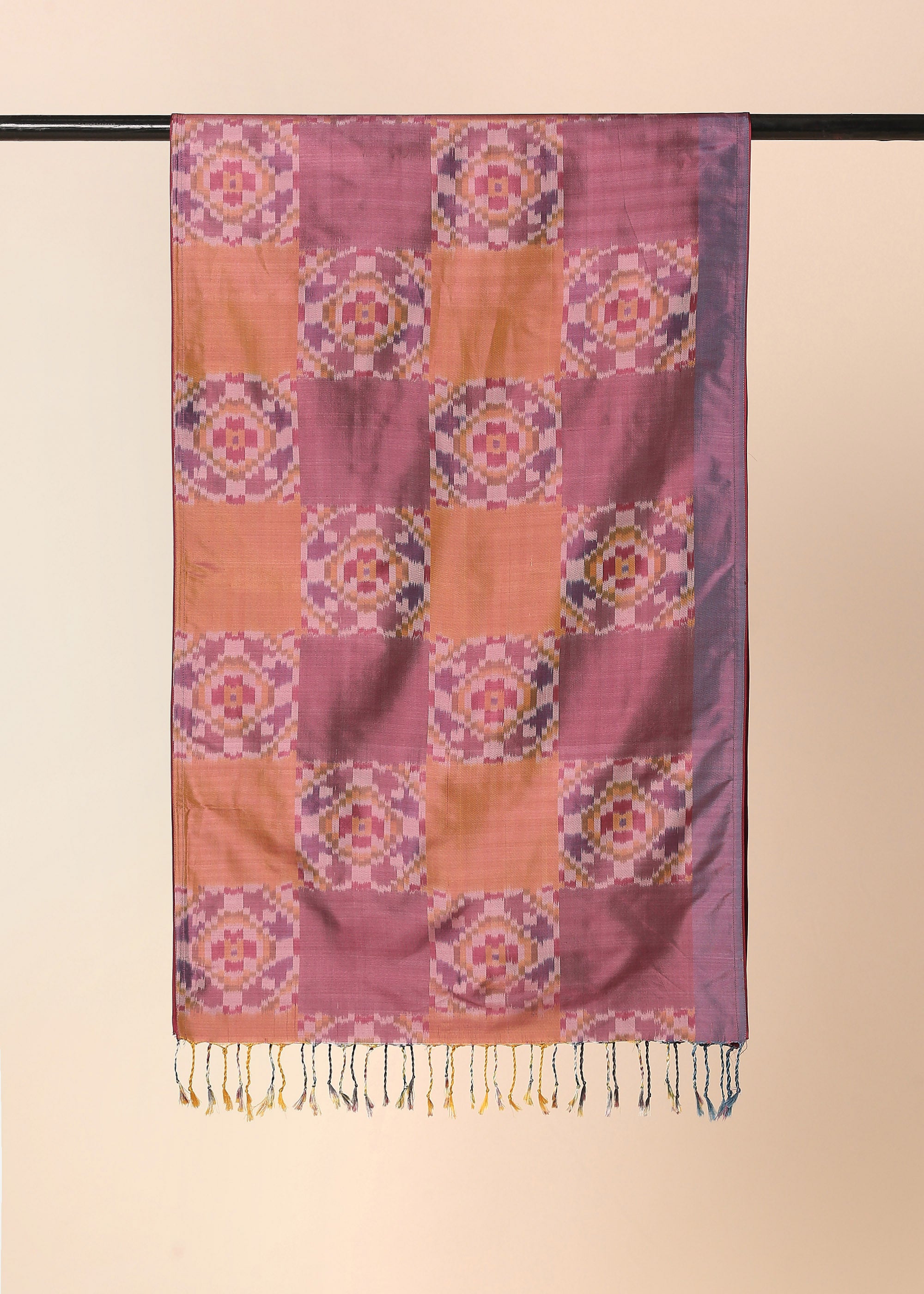 Azia Pochampally Warp Ikat Silk Stole