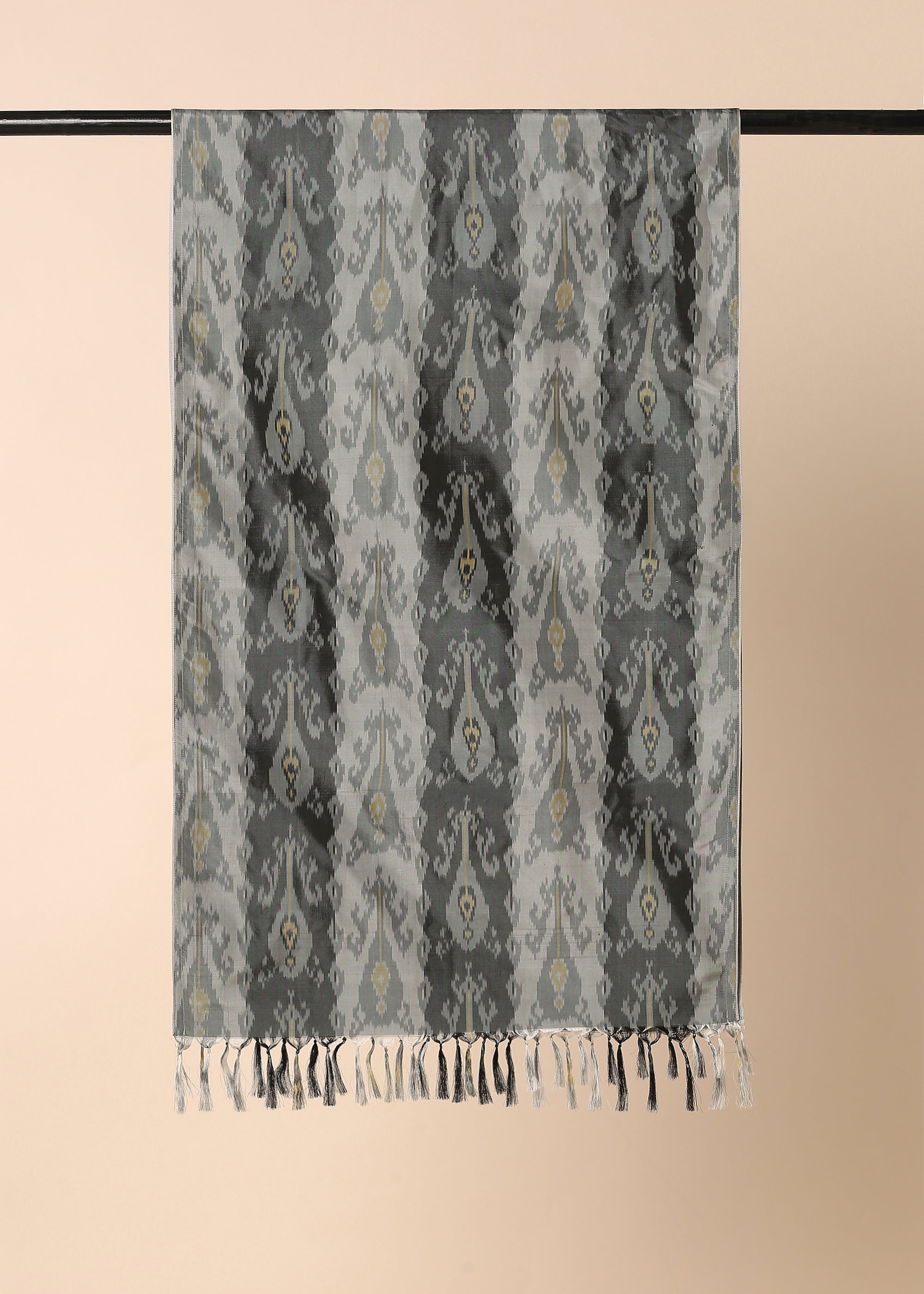 Afzal Pochampally Warp Ikat Silk Stole