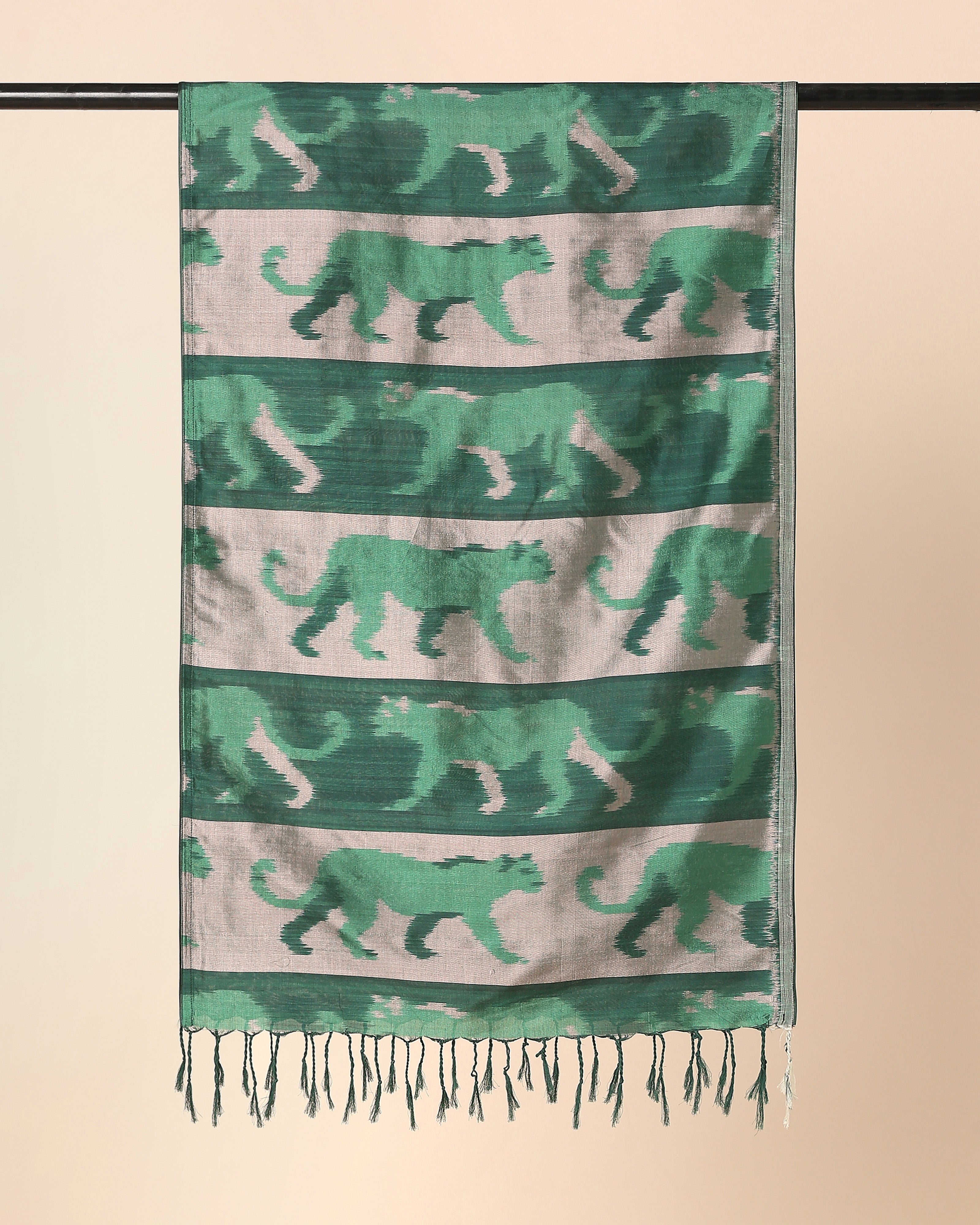 Raunya Pochampally Weft Ikat Cotton Silk Stole