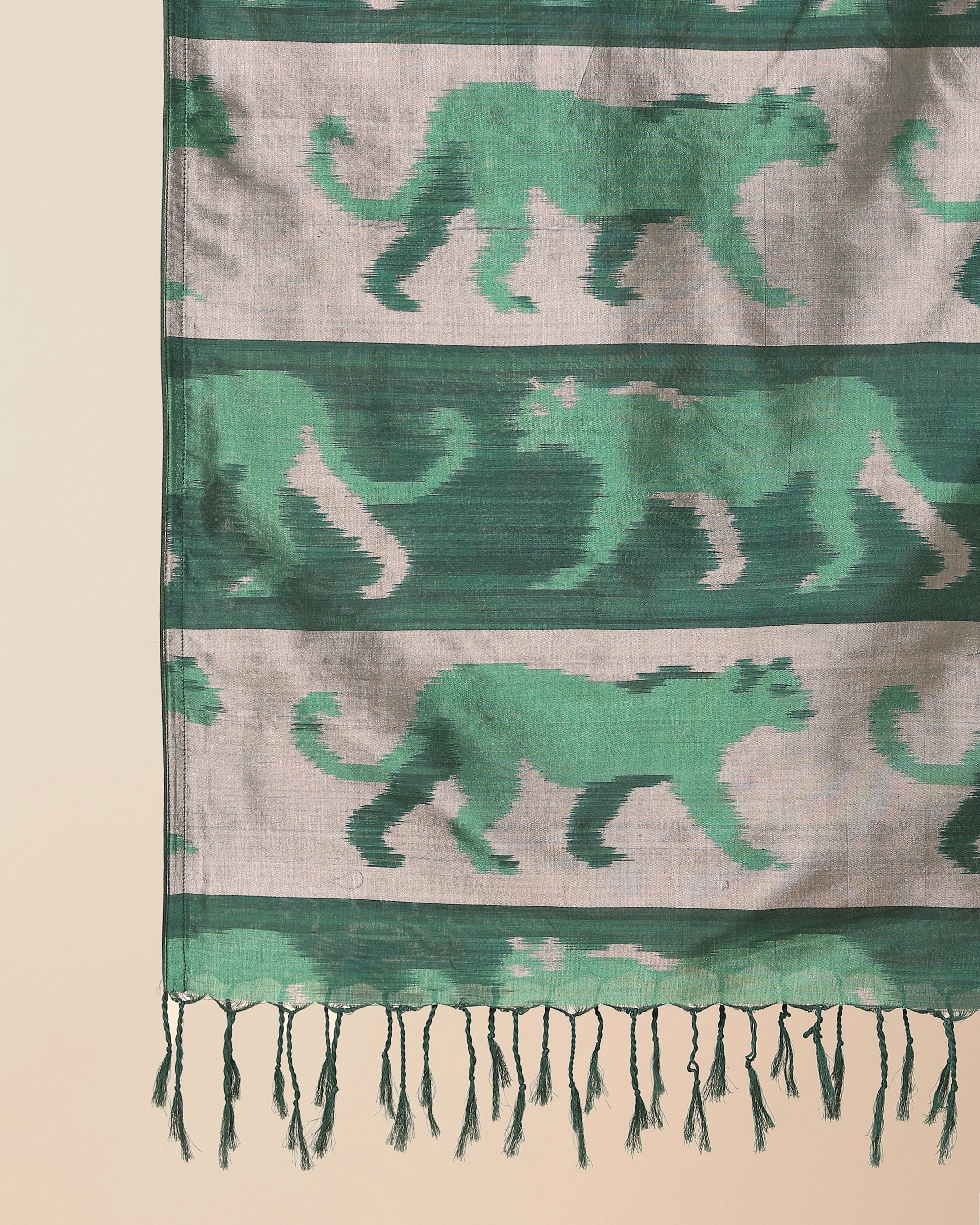 Raunya Pochampally Weft Ikat Cotton Silk Stole