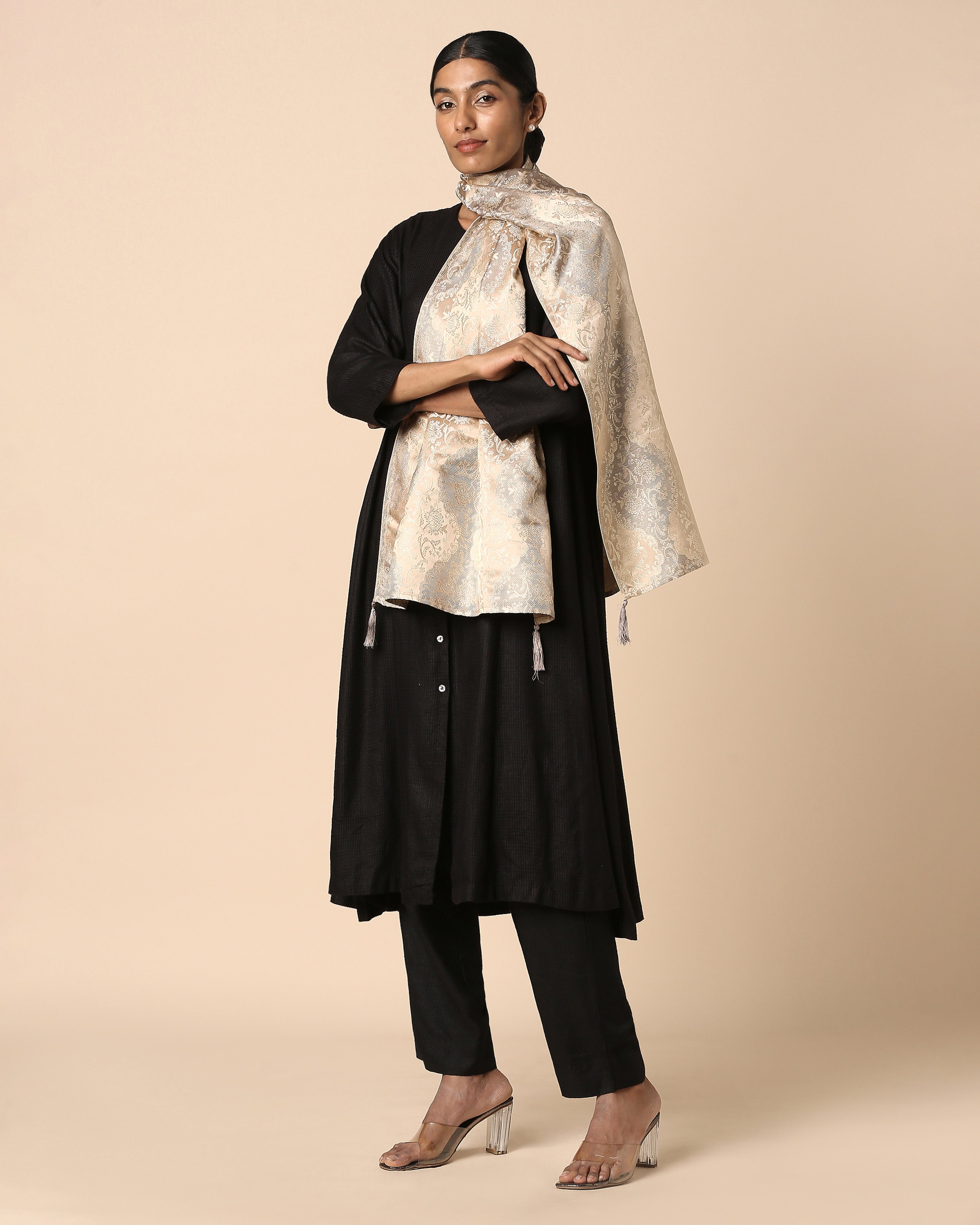 Raunak Banarasi Tanchoi Silk Stole