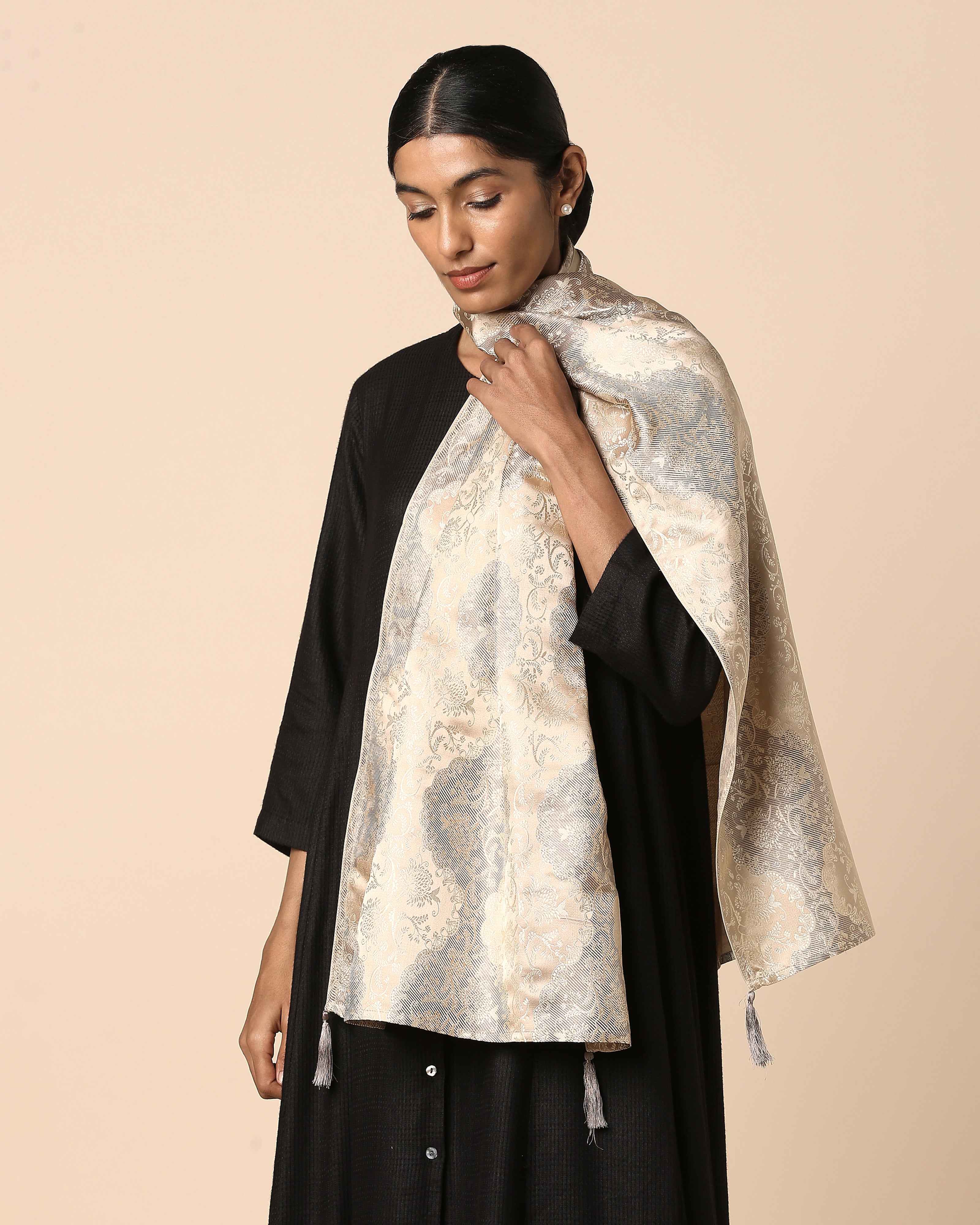 Raunak Banarasi Tanchoi Silk Stole