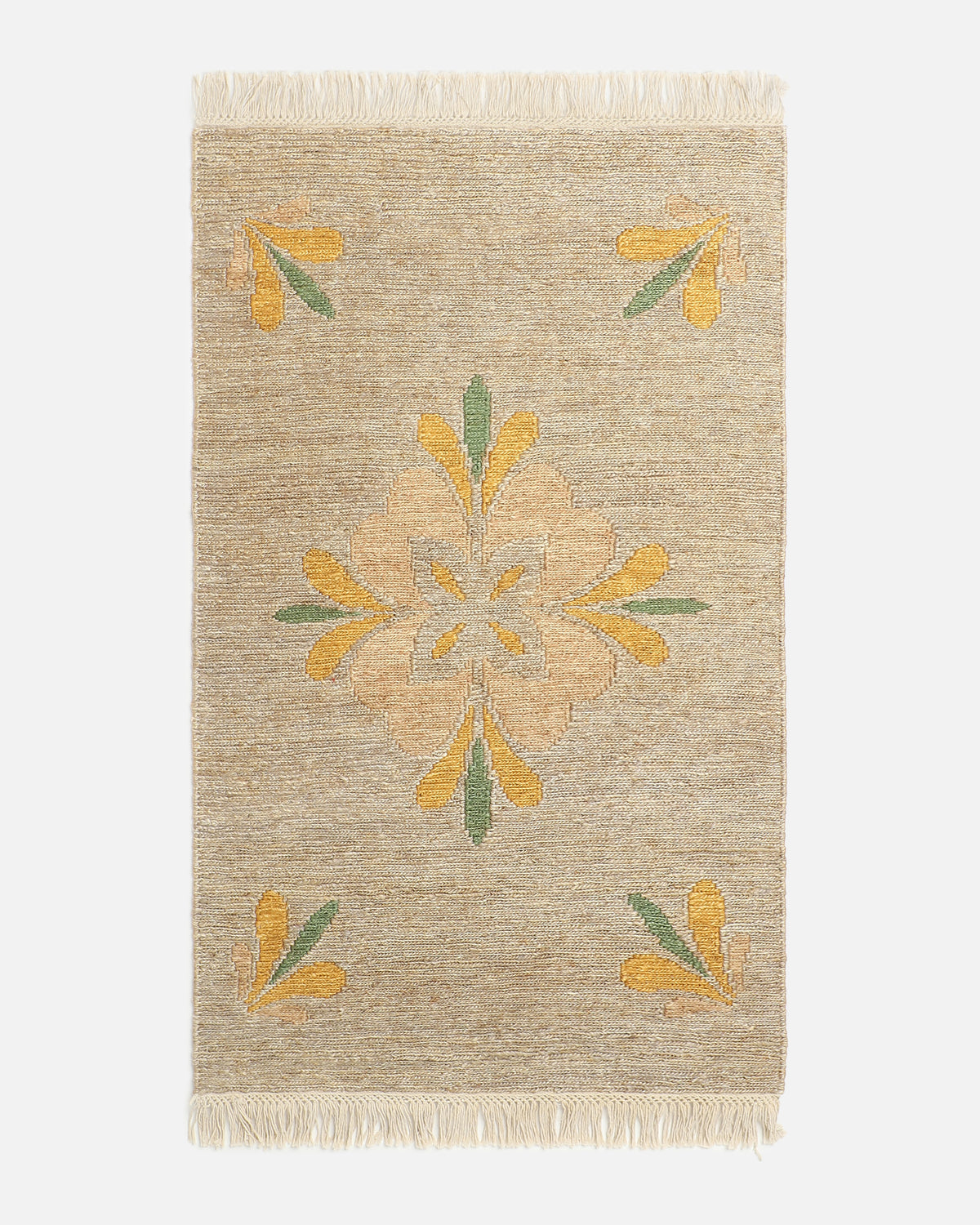 Alicia Bhadohi Hand Knotted Cotton Jute Rug