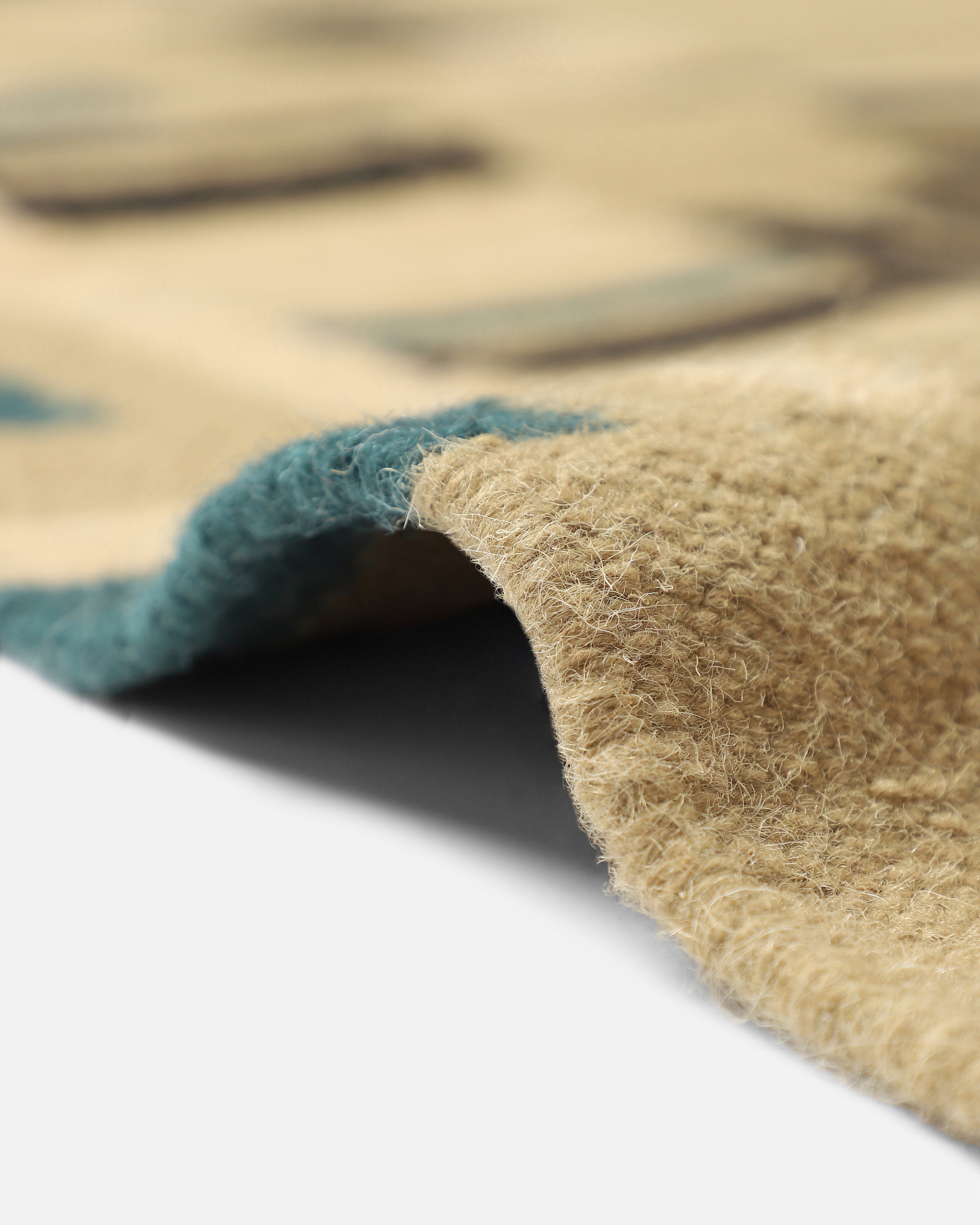Aourjun Bhadohi Panja Cotton Wool Rug