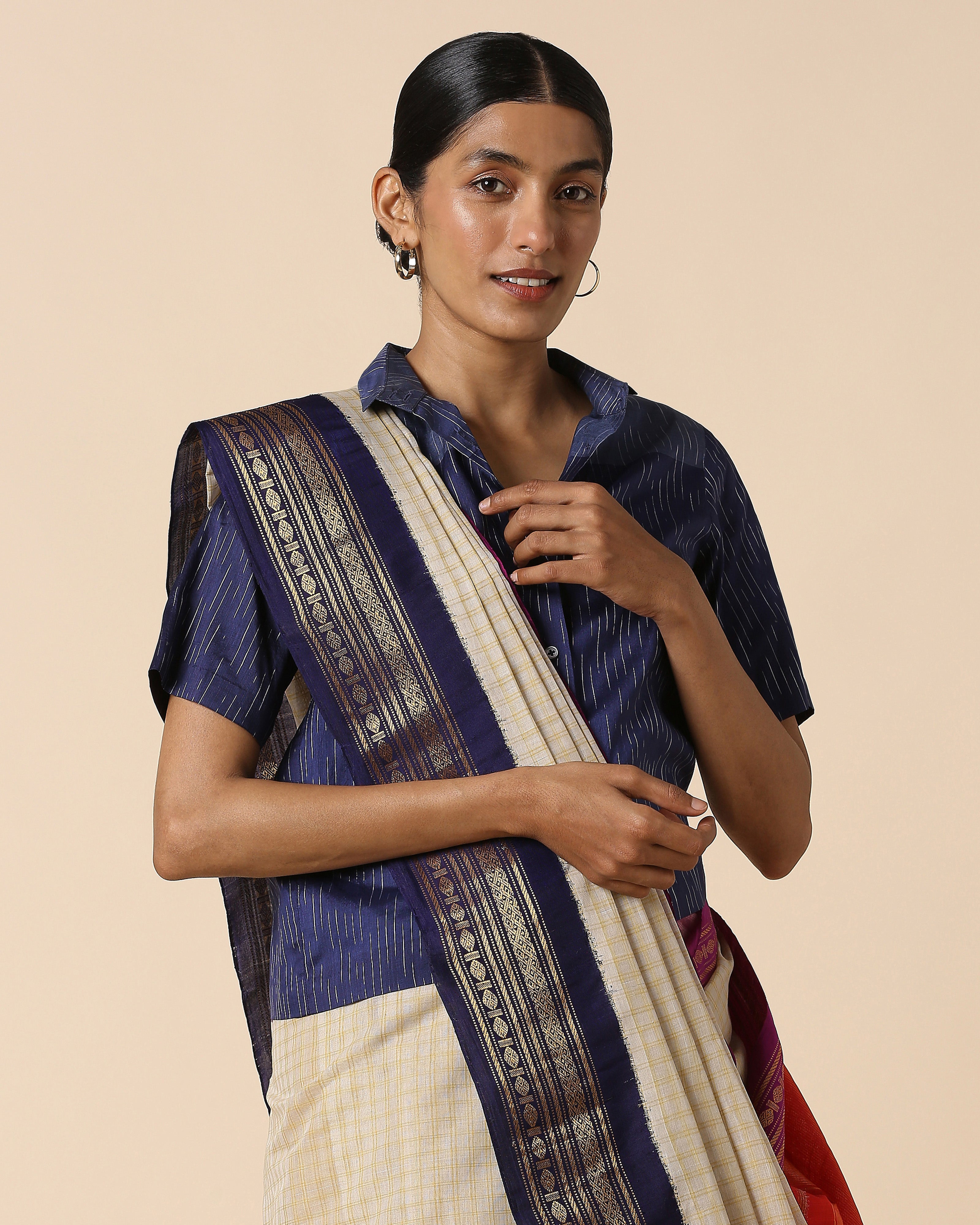 Nikolai Gadwal Kuttu Weave Cotton Silk Saree