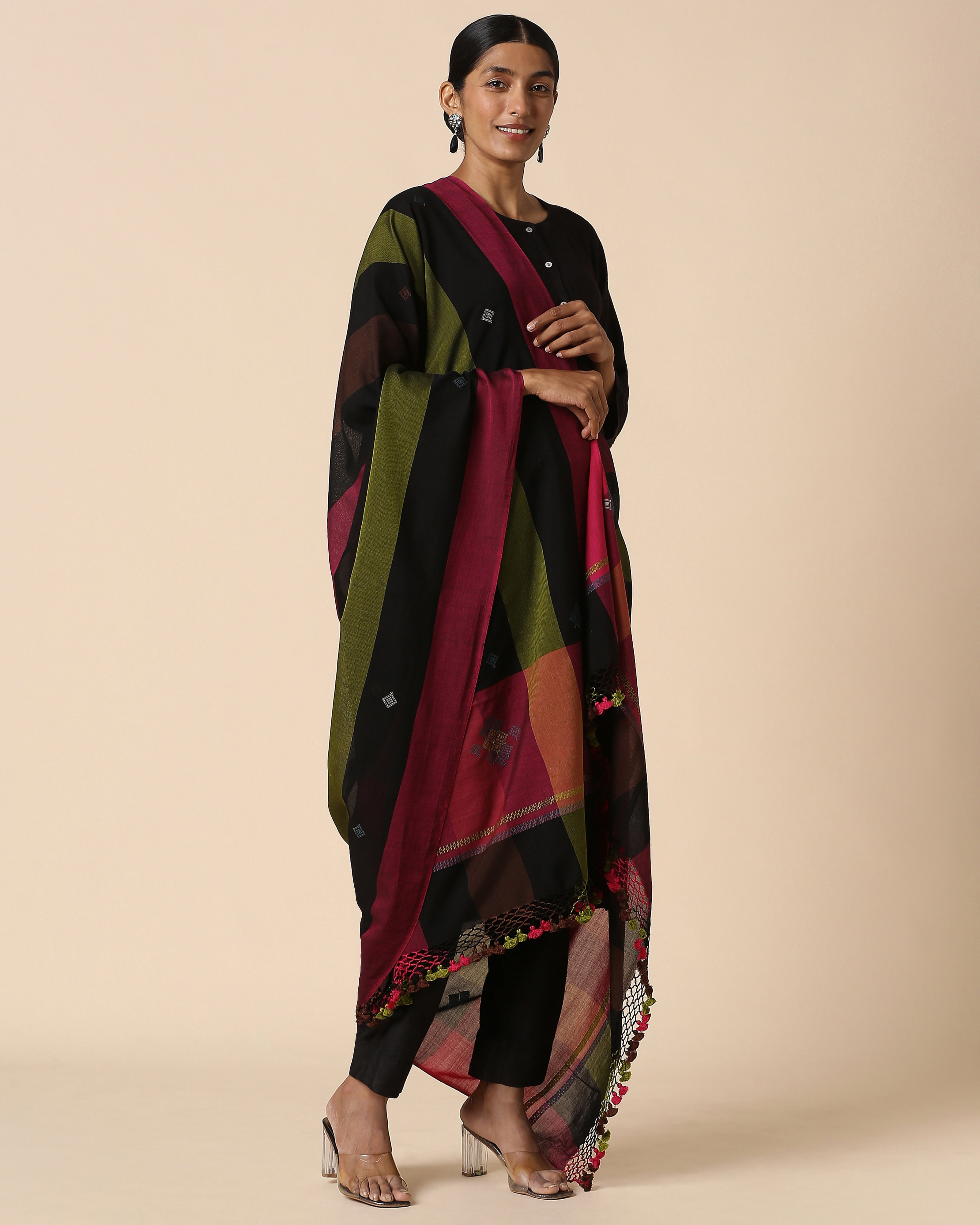 Ruhar Bhujodi Extra Weft Cotton Dupatta
