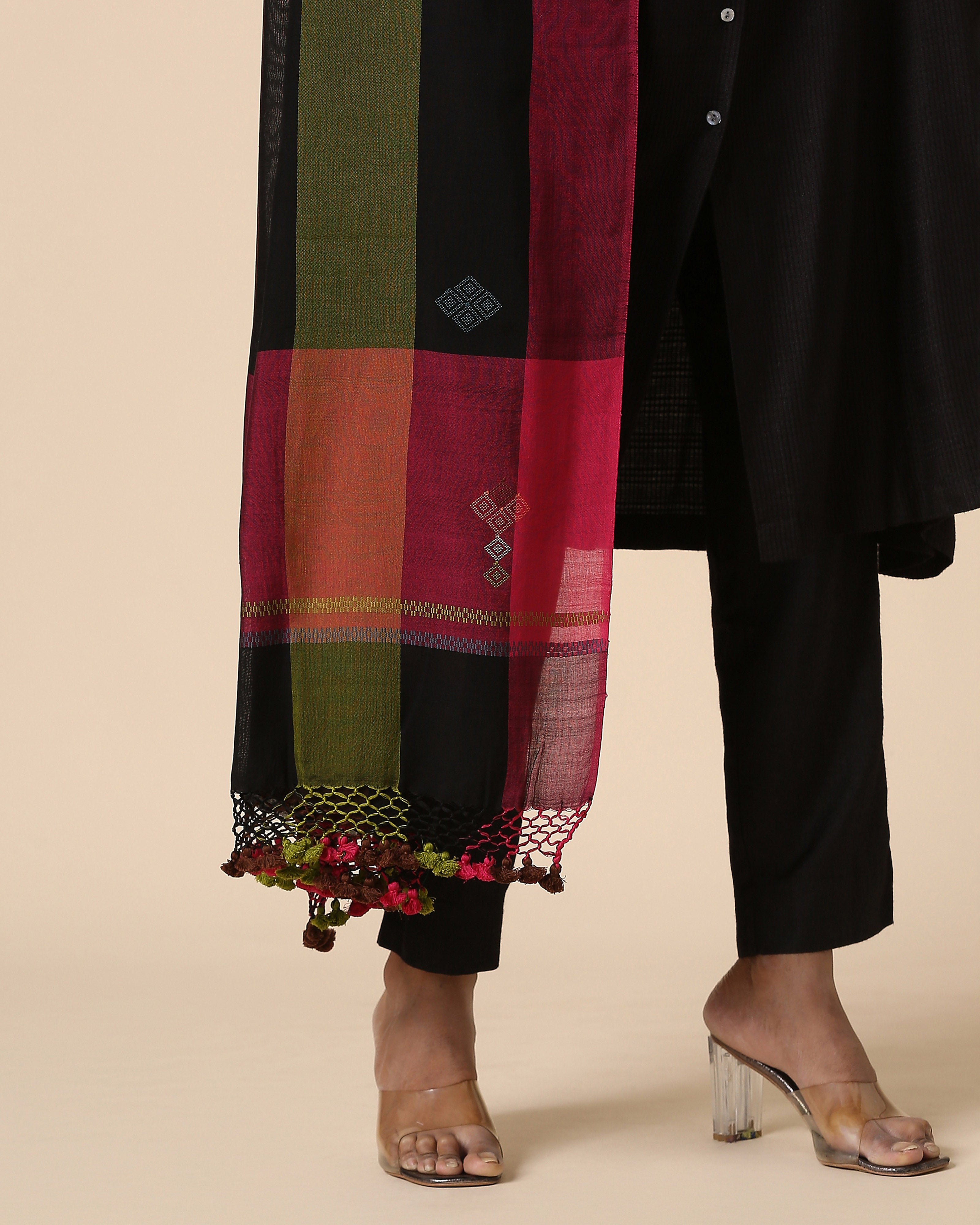 Ruhar Bhujodi Extra Weft Cotton Dupatta