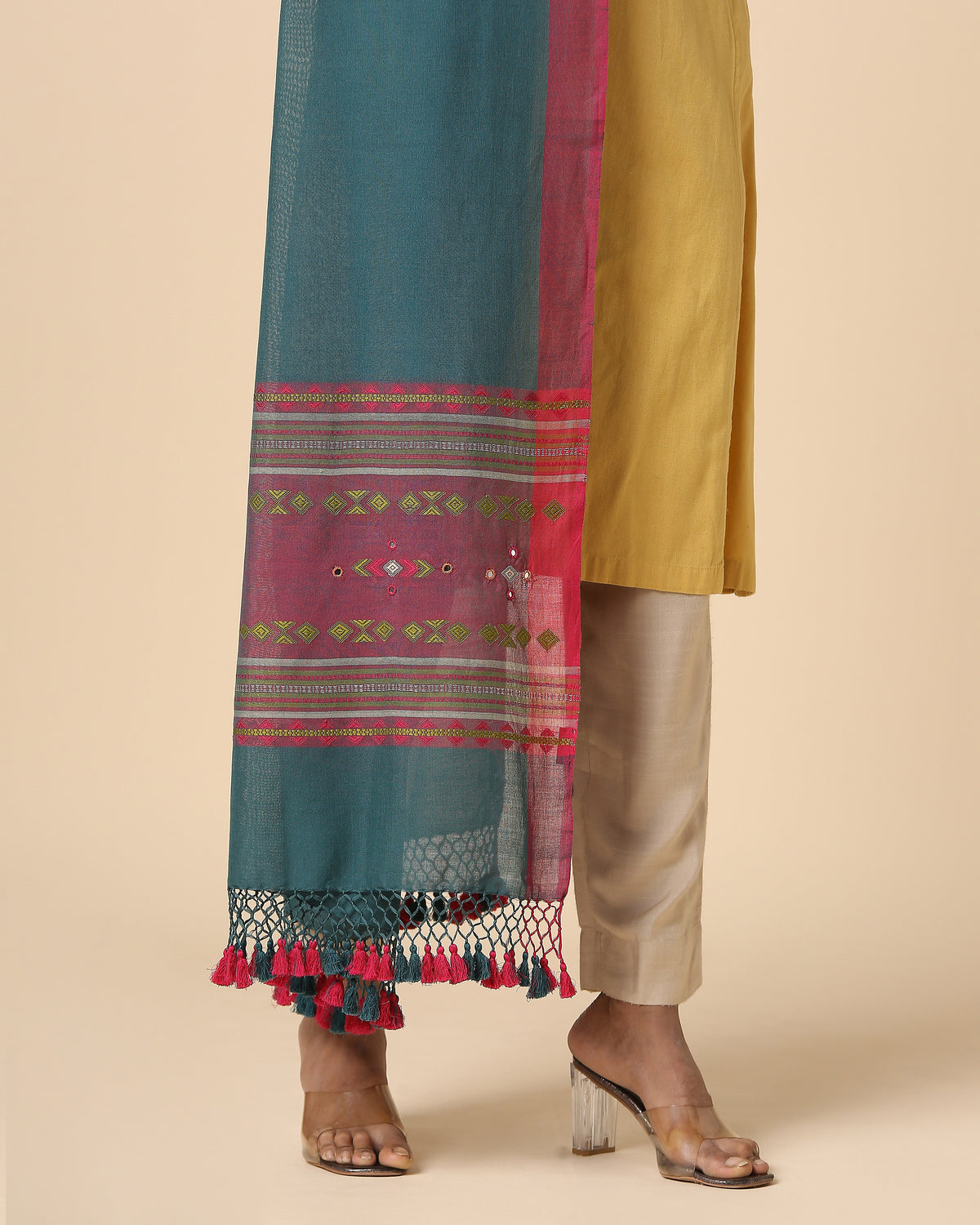 Antara Bhujodi Extra Weft Cotton Dupatta