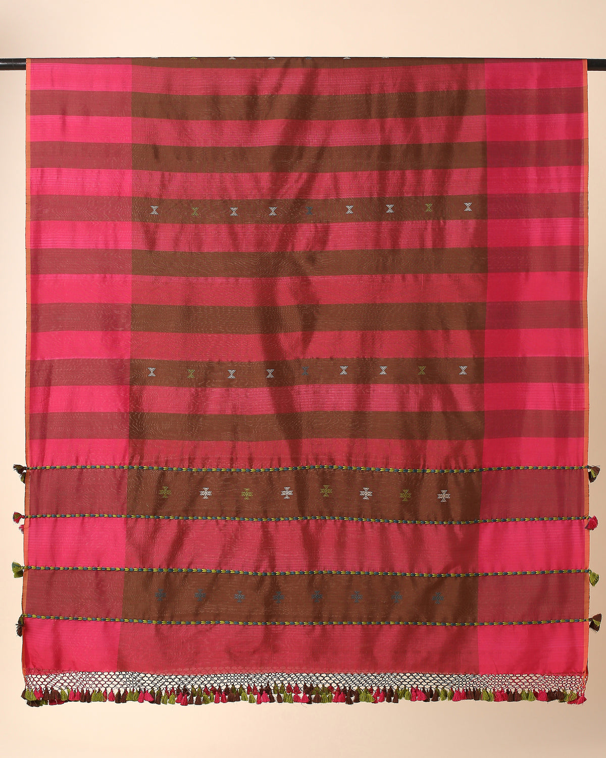 Chara Bhujodi Extra Weft Cotton Silk Dupatta