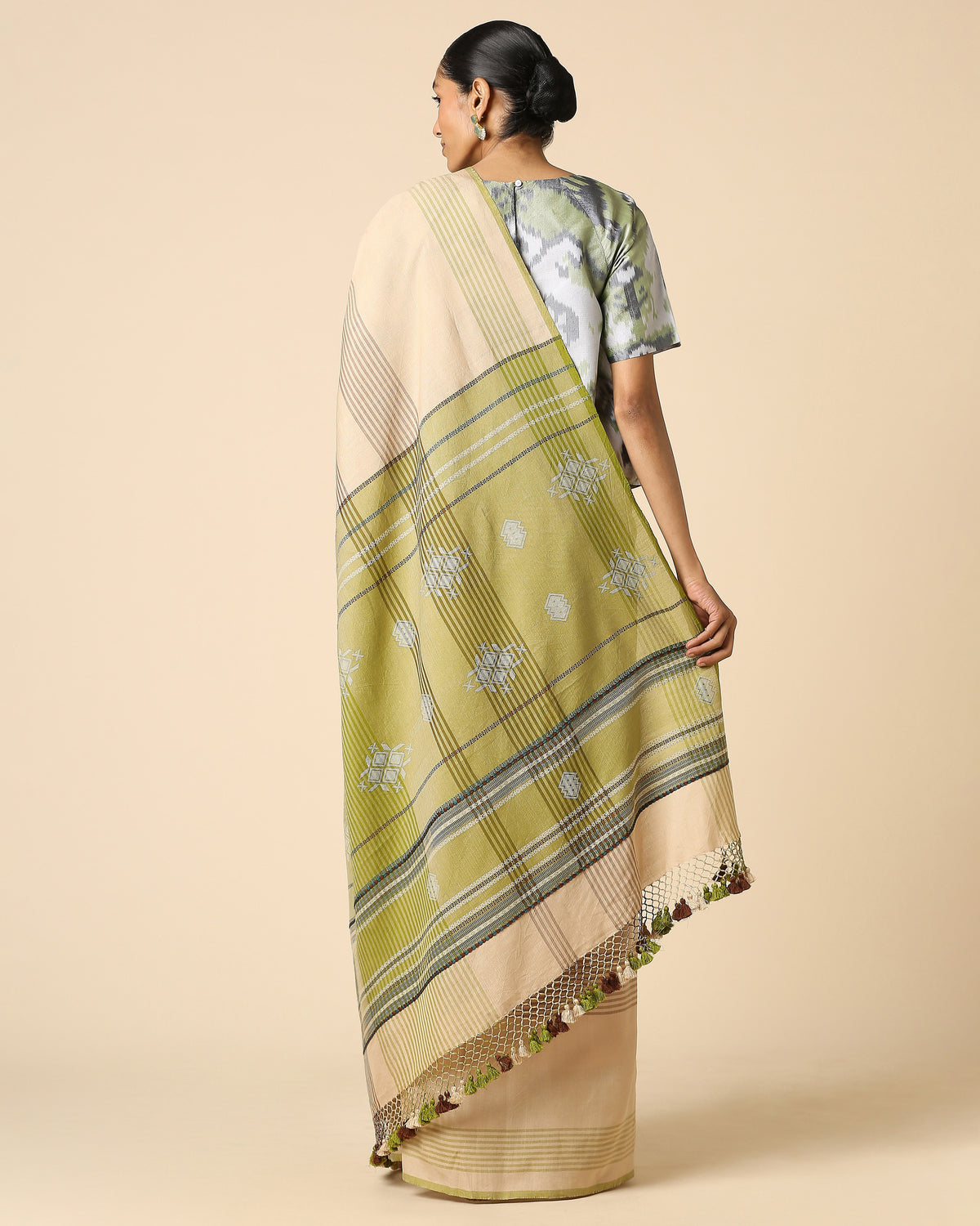 Nartan Bhujodi Extra Weft Cotton Saree