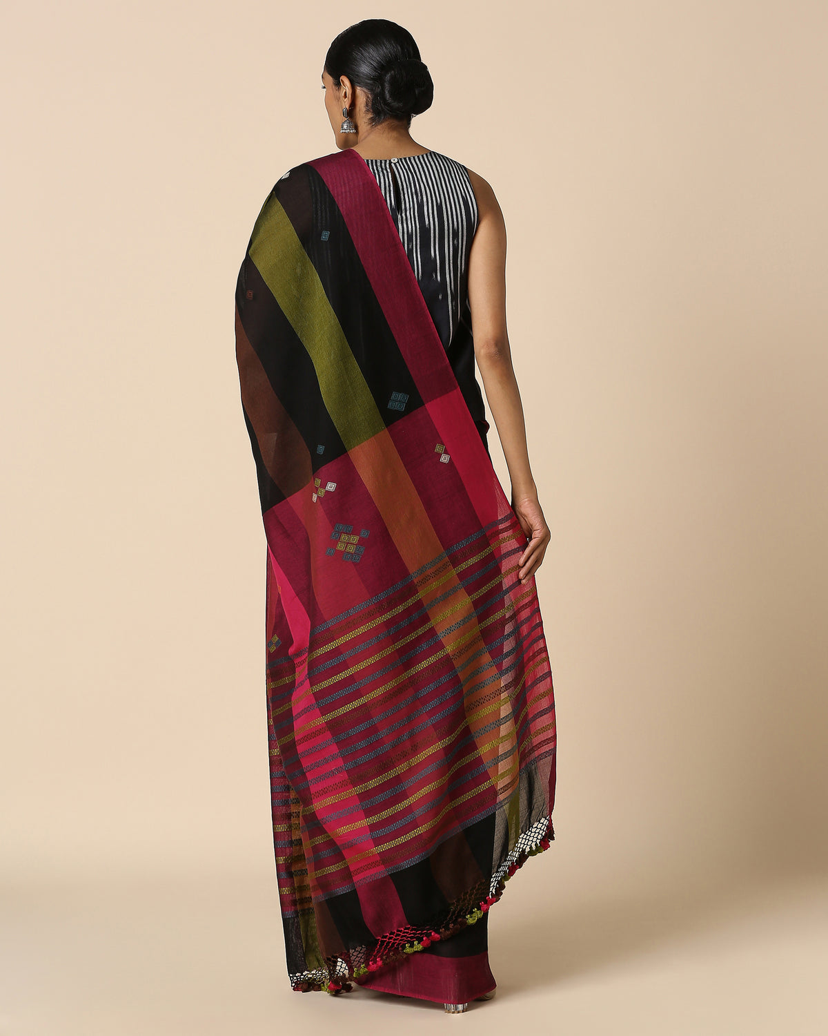 Ruhar Bhujodi Extra Weft Cotton Saree