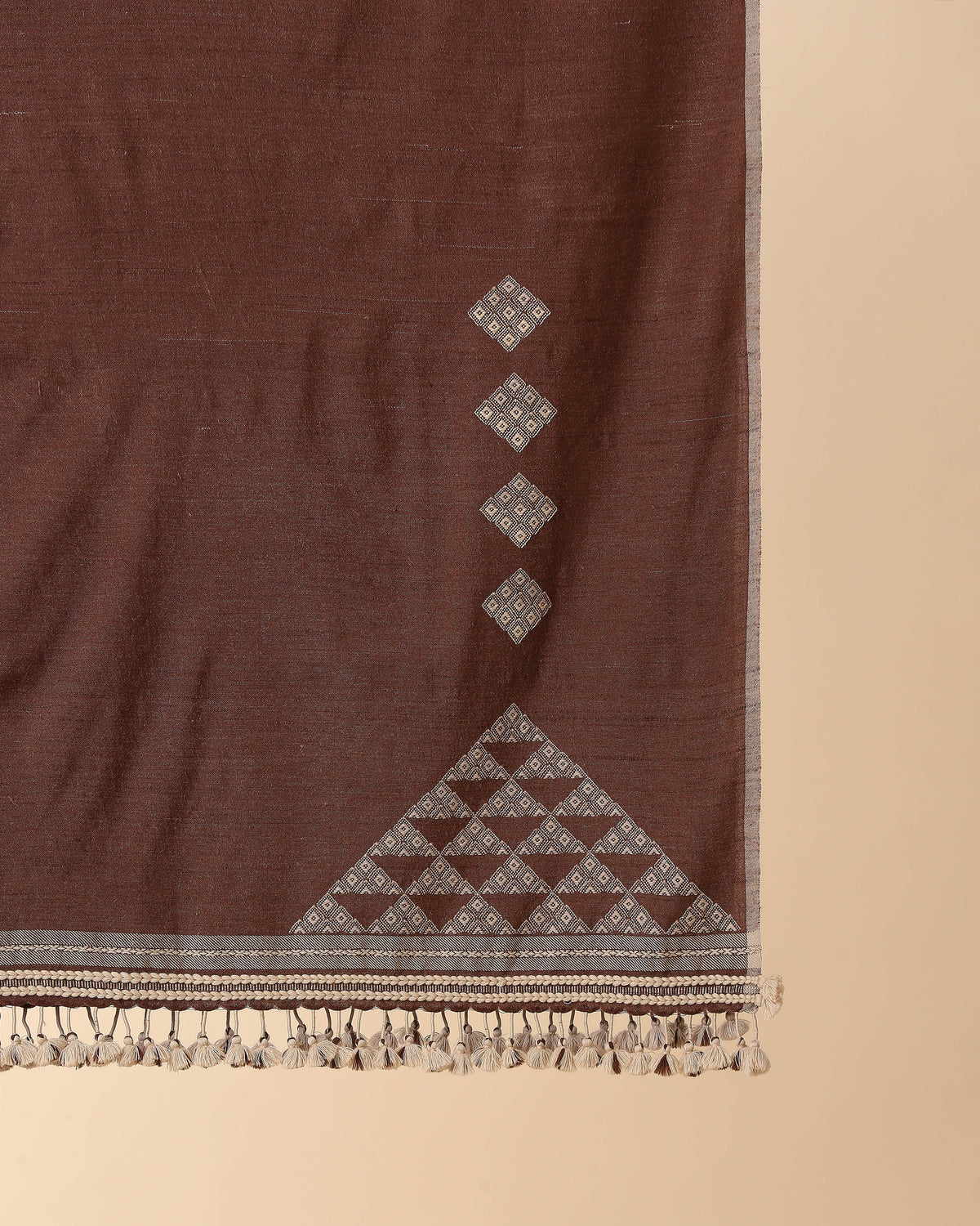 Aaisha Bhujodi Extra Weft Wool Silk Shawl