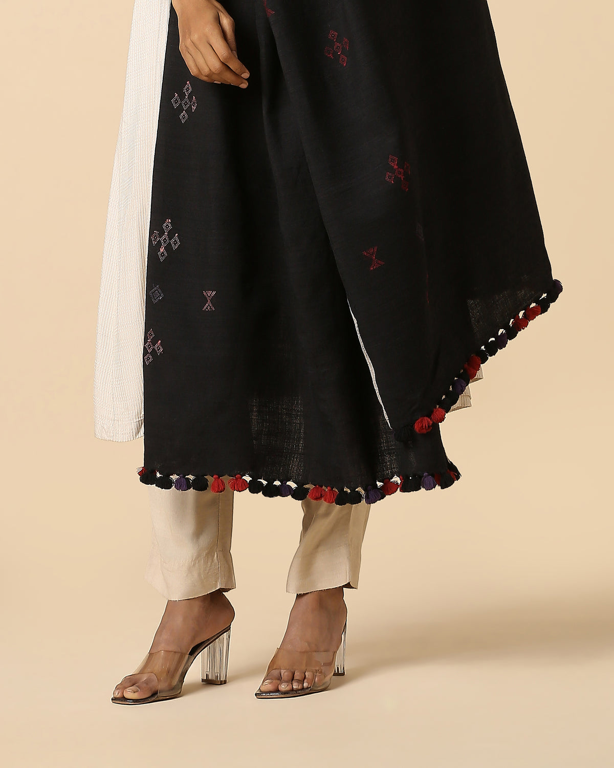 Mellise Bhujodi Extra Weft Wool Silk Shawl