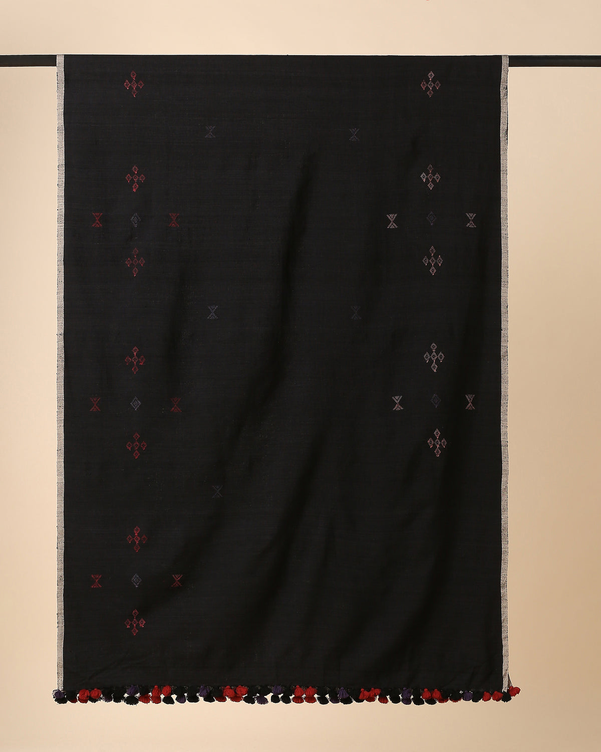 Mellise Bhujodi Extra Weft Wool Silk Shawl