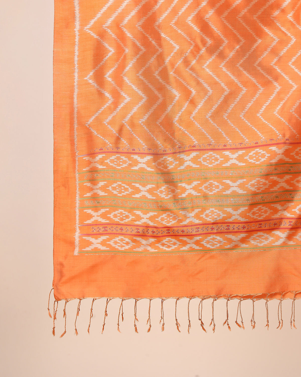 Palan Pochampally Weft Ikat Silk Dupatta