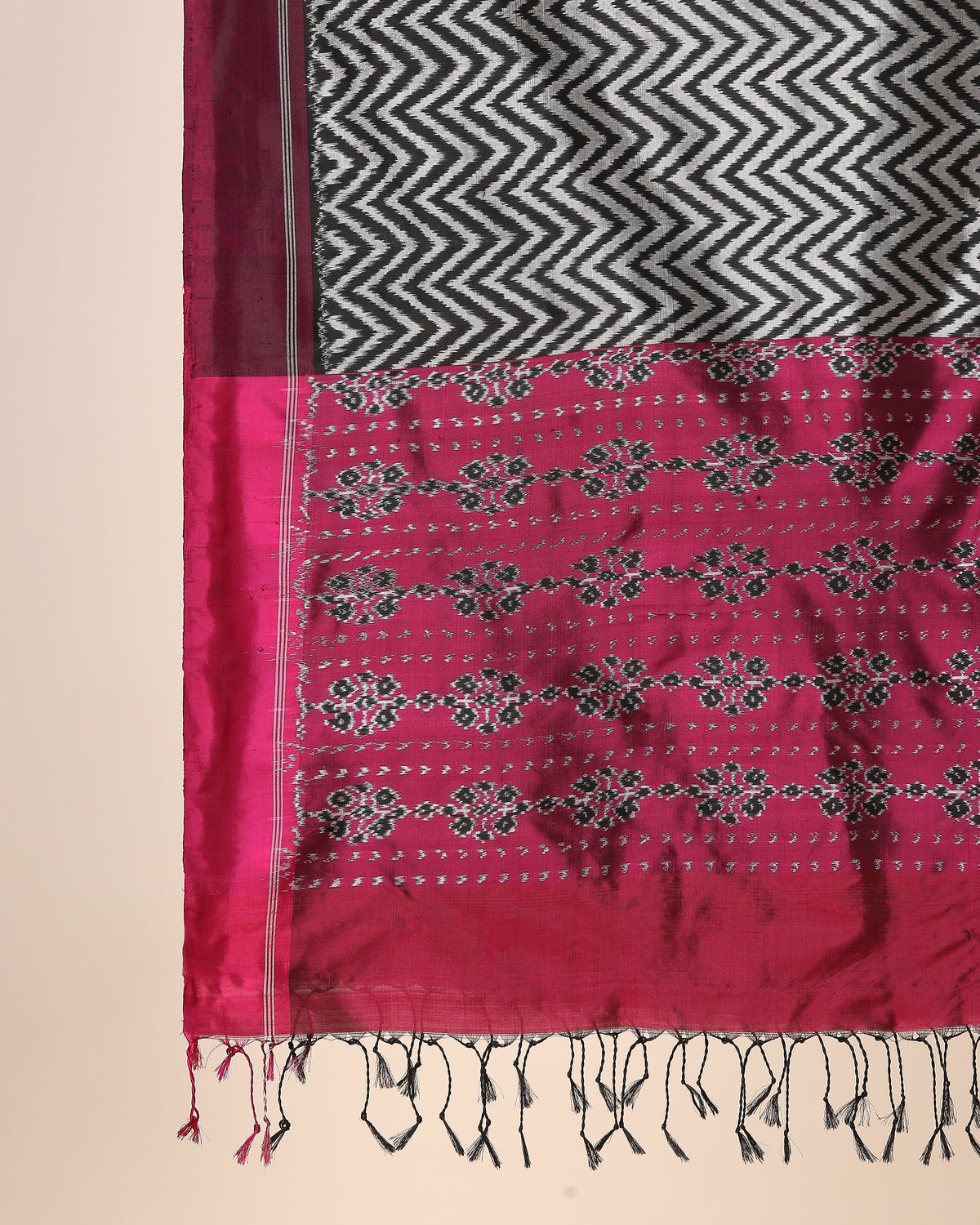 Rithika Pochampally Weft Ikat Silk Dupatta