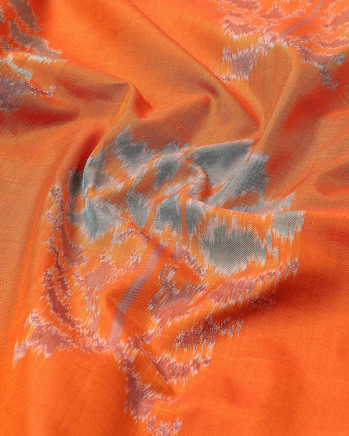 Alhan Pochampally Weft Ikat Silk Saree