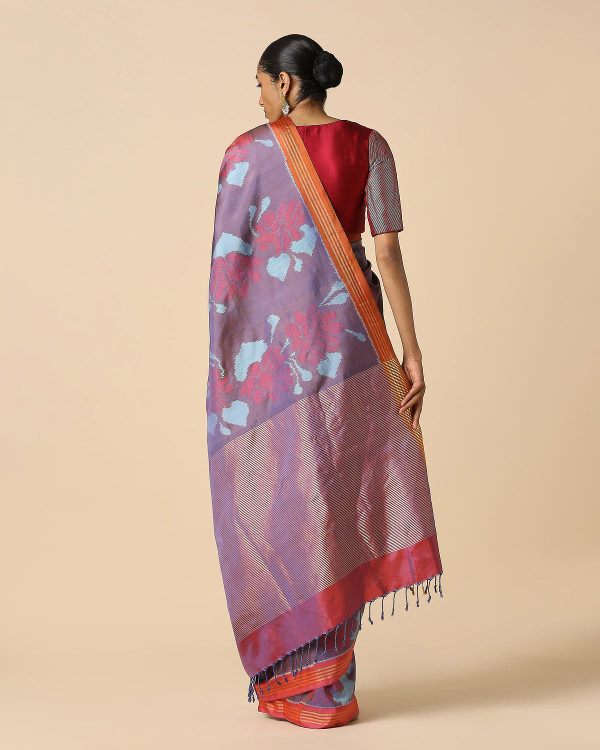 Sawsan Pochampally Weft Ikat Silk Saree