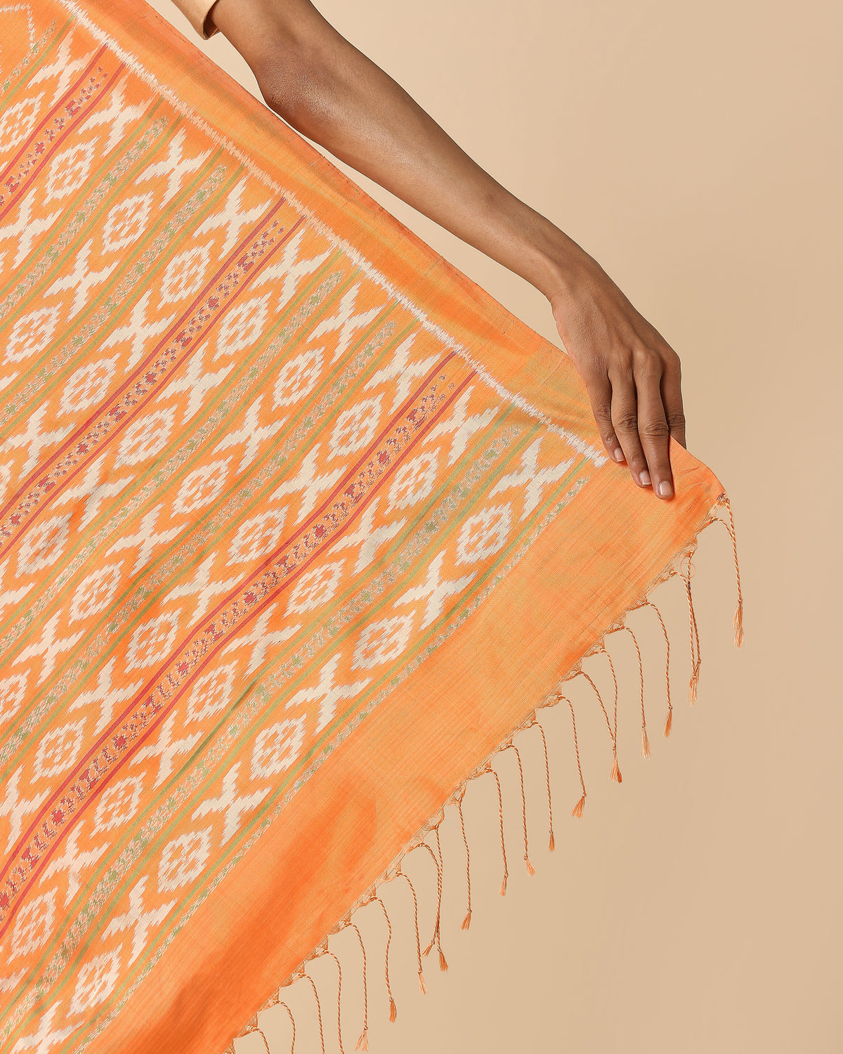 Palan Pochampally Weft Ikat Silk Saree