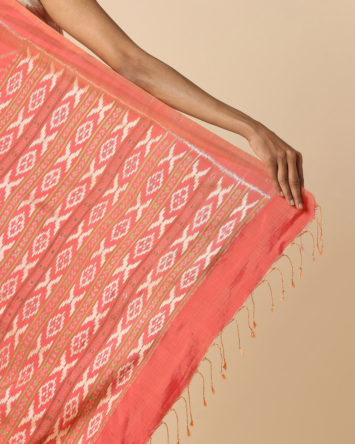 Palan Pochampally Weft Ikat Silk Saree