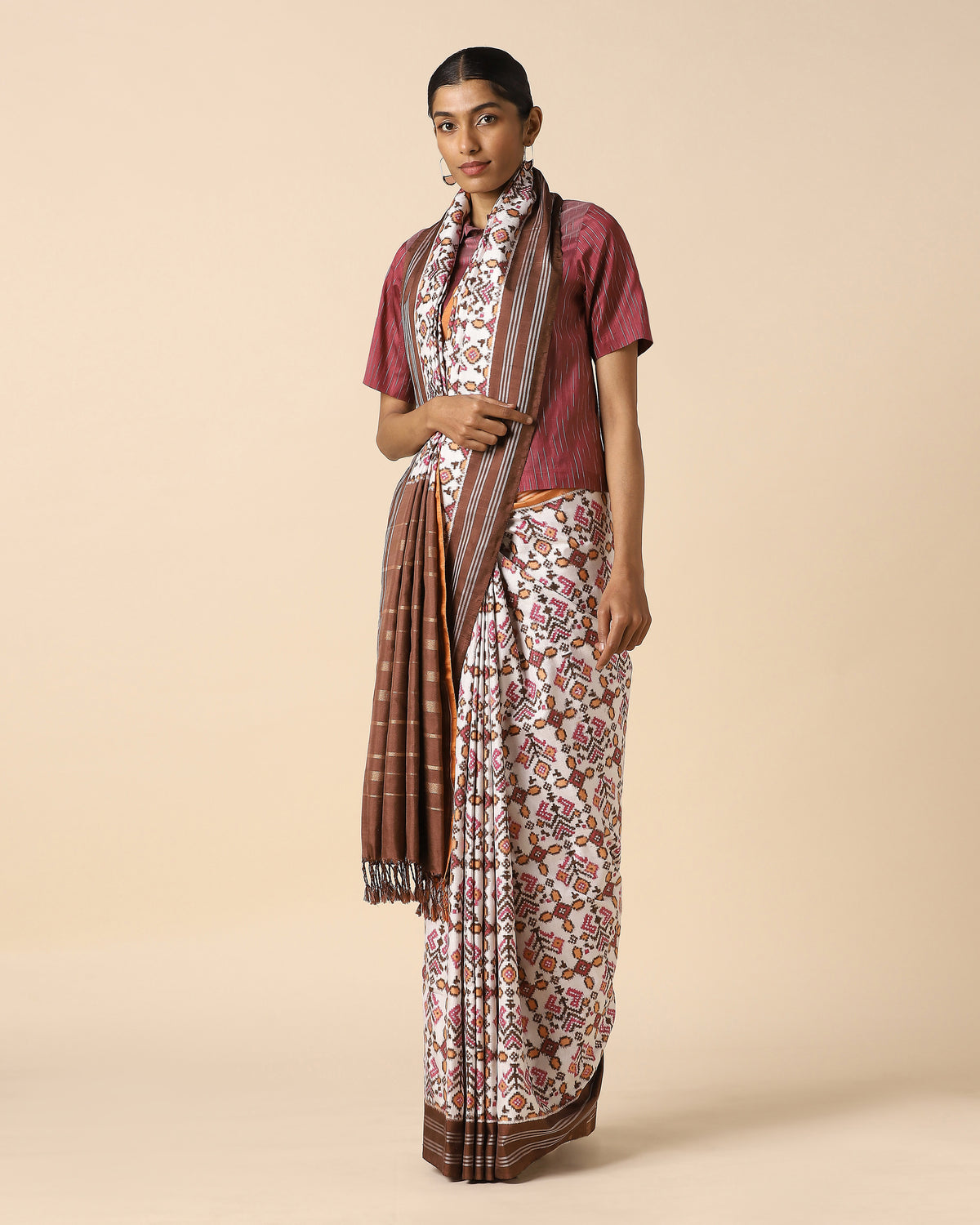 Indukala Pochampally Double Ikat Silk Saree