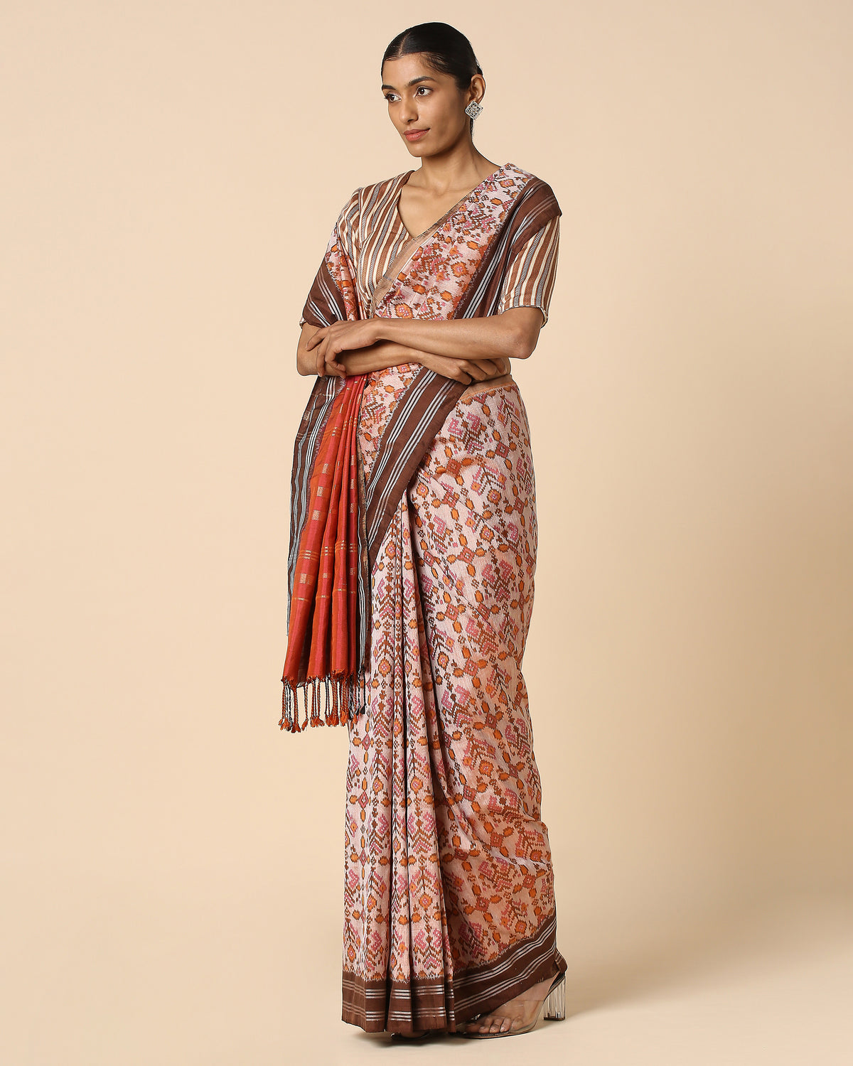 Indukala Pochampally Weft Ikat Silk Saree