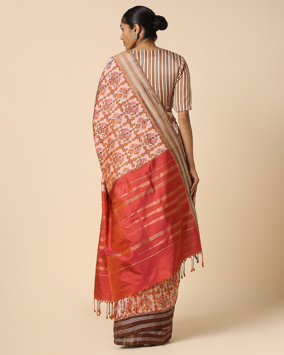 Indukala Pochampally Weft Ikat Silk Saree