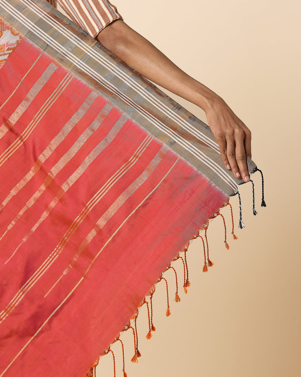 Indukala Pochampally Weft Ikat Silk Saree
