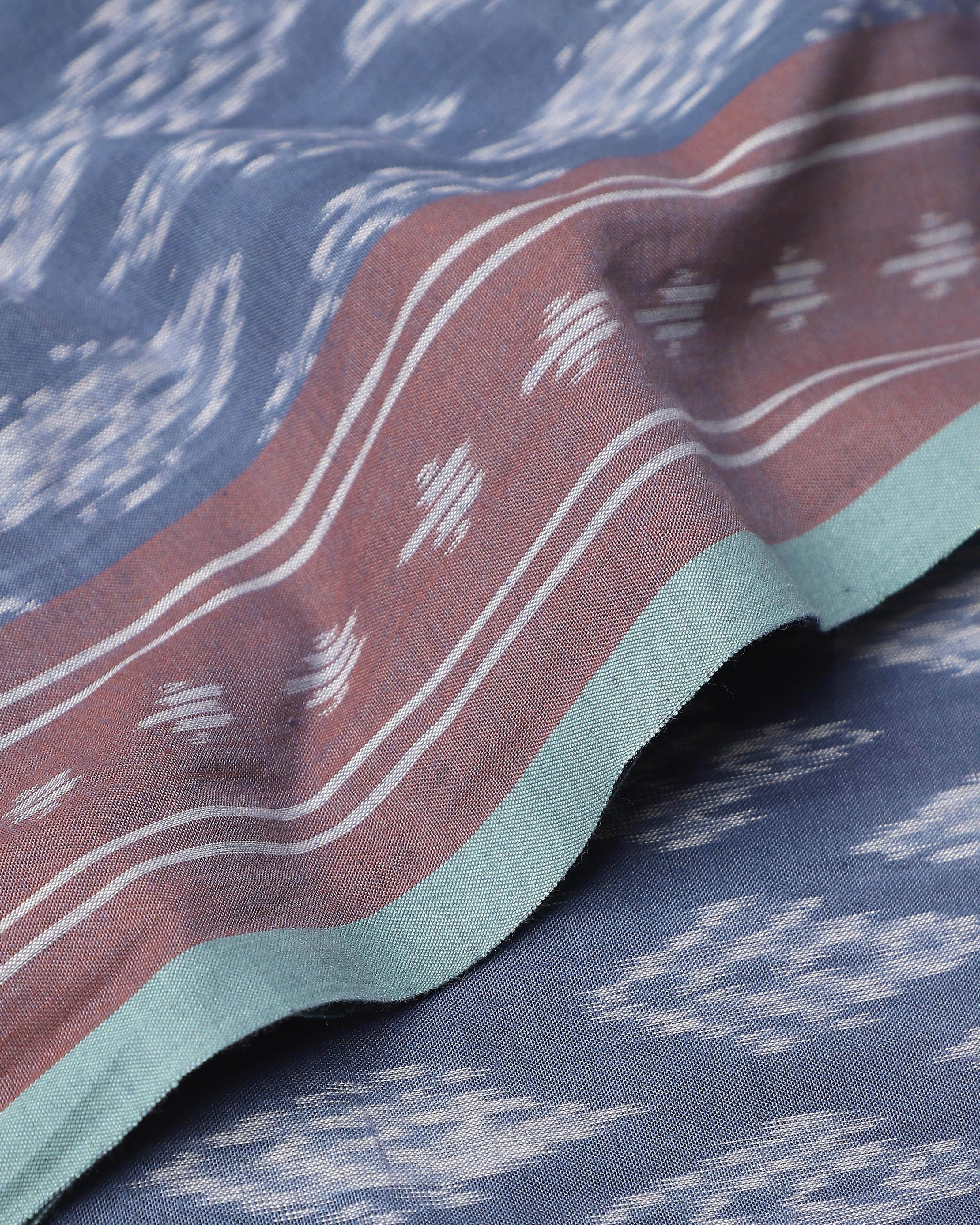 Kavyata Pochampally Warp Ikat Cotton Saree
