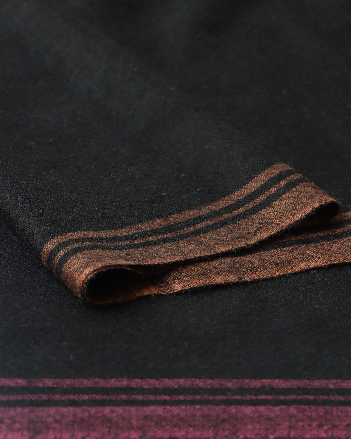 Anabia Kashmir Sozni Embroidery Pashmina Saree