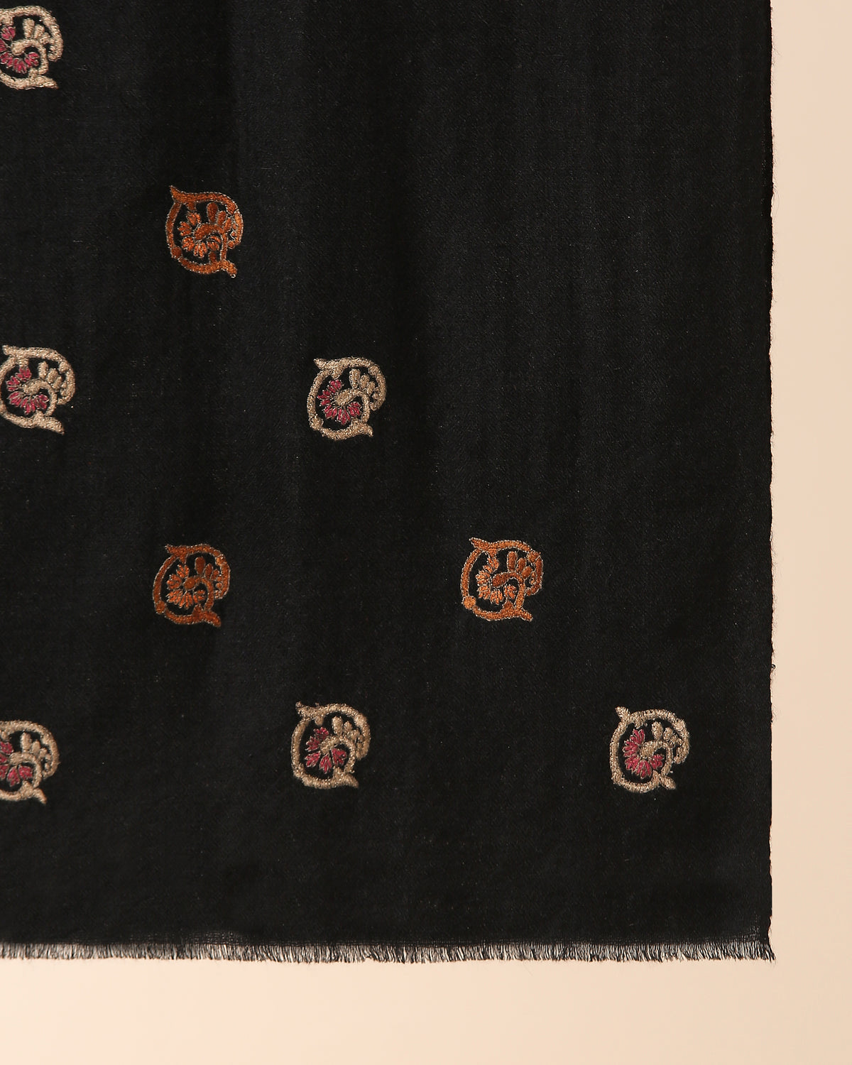 Nazma Kashmir Sozni Embroidery Pashmina Stole