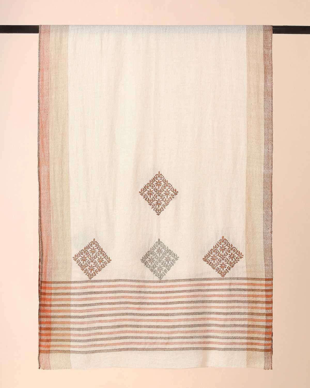 Fiyan Kashmir Sozni Embroidery Pashmina Stole