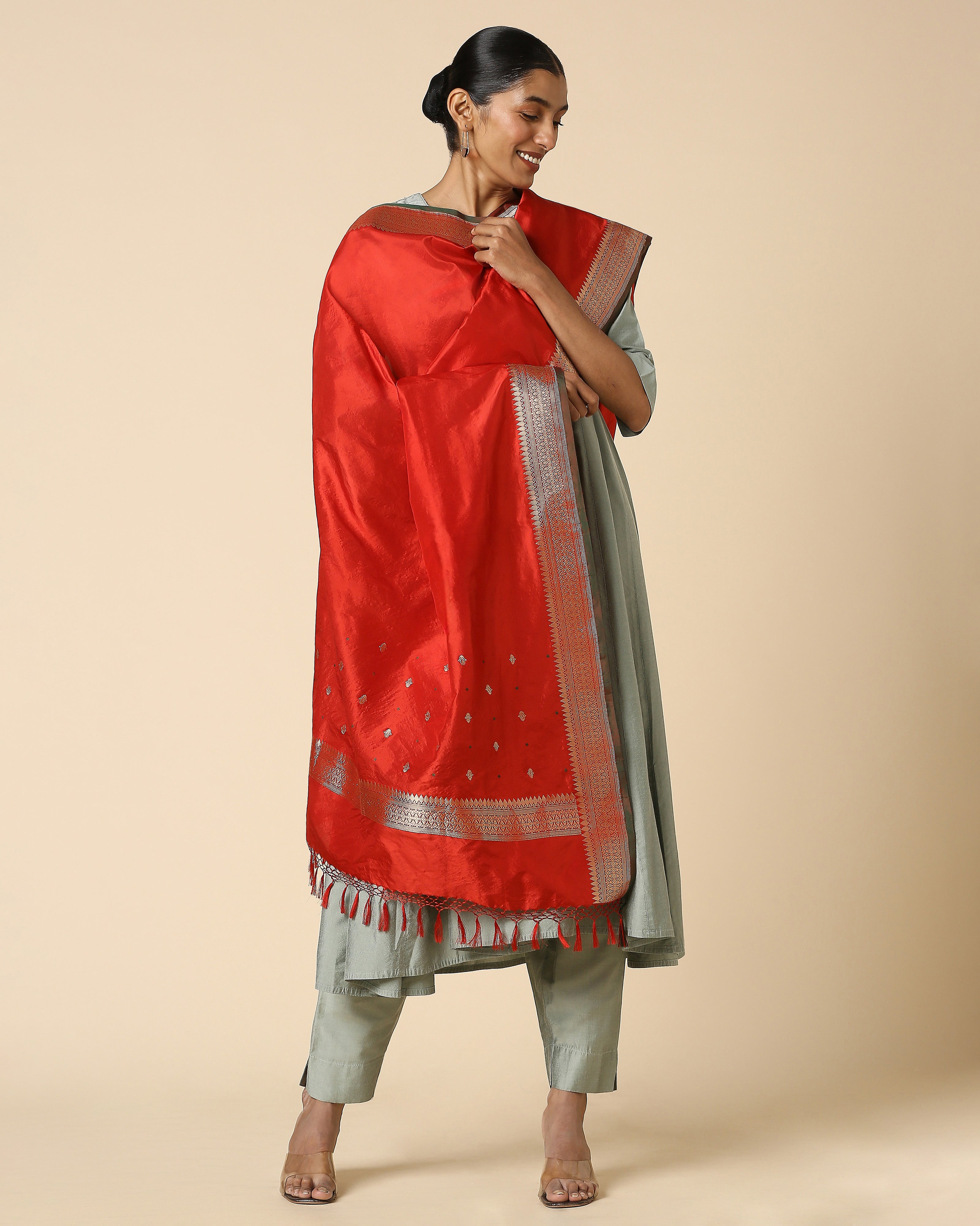 Satya Banarasi Kadwa Silk Dupatta