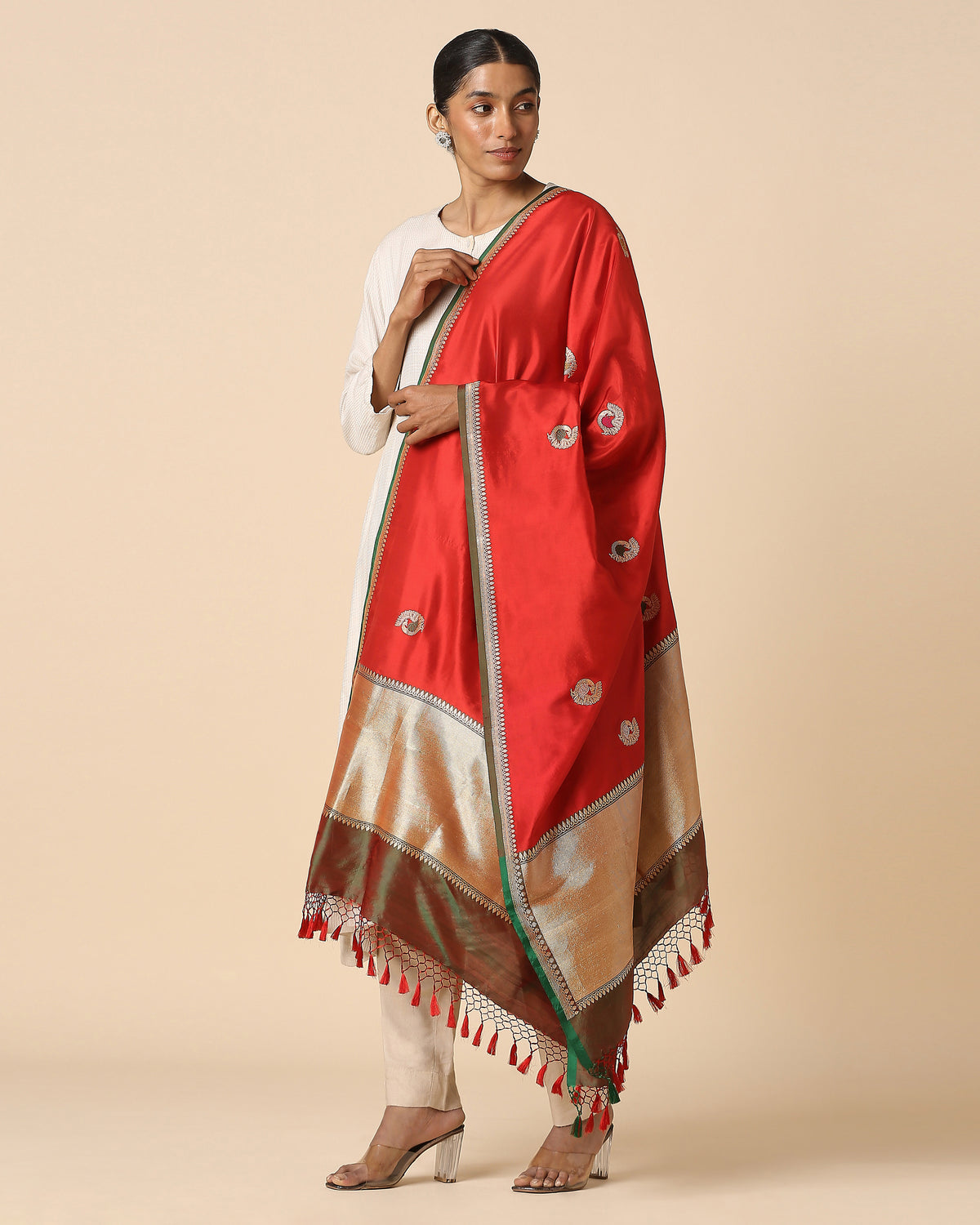 Mahi Banarasi Kadwa Silk Dupatta