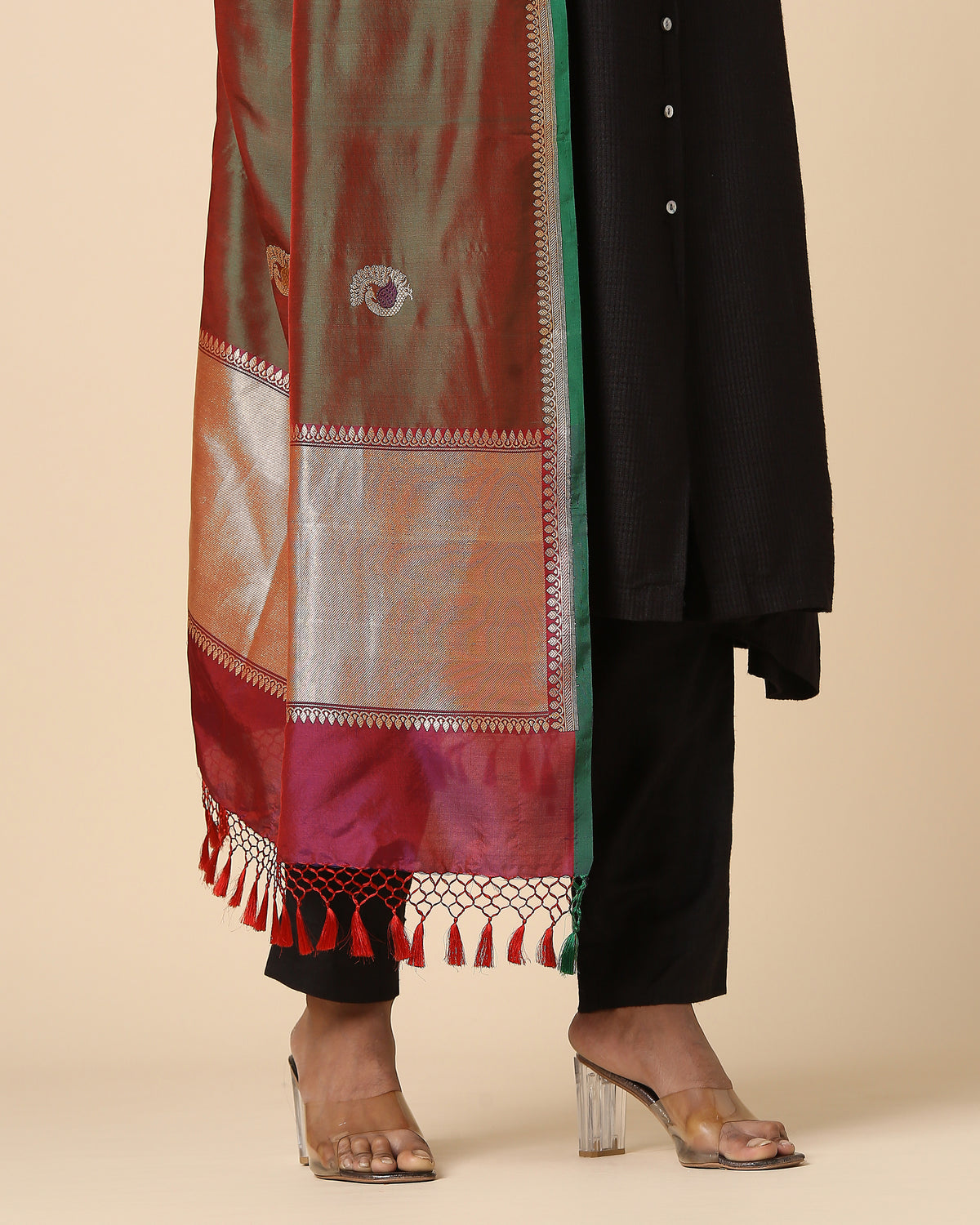 Mahi Banarasi Kadwa Silk Dupatta
