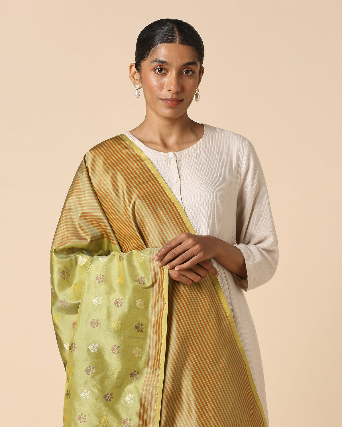 Aloshya Banarasi Cutwork Silk Dupatta