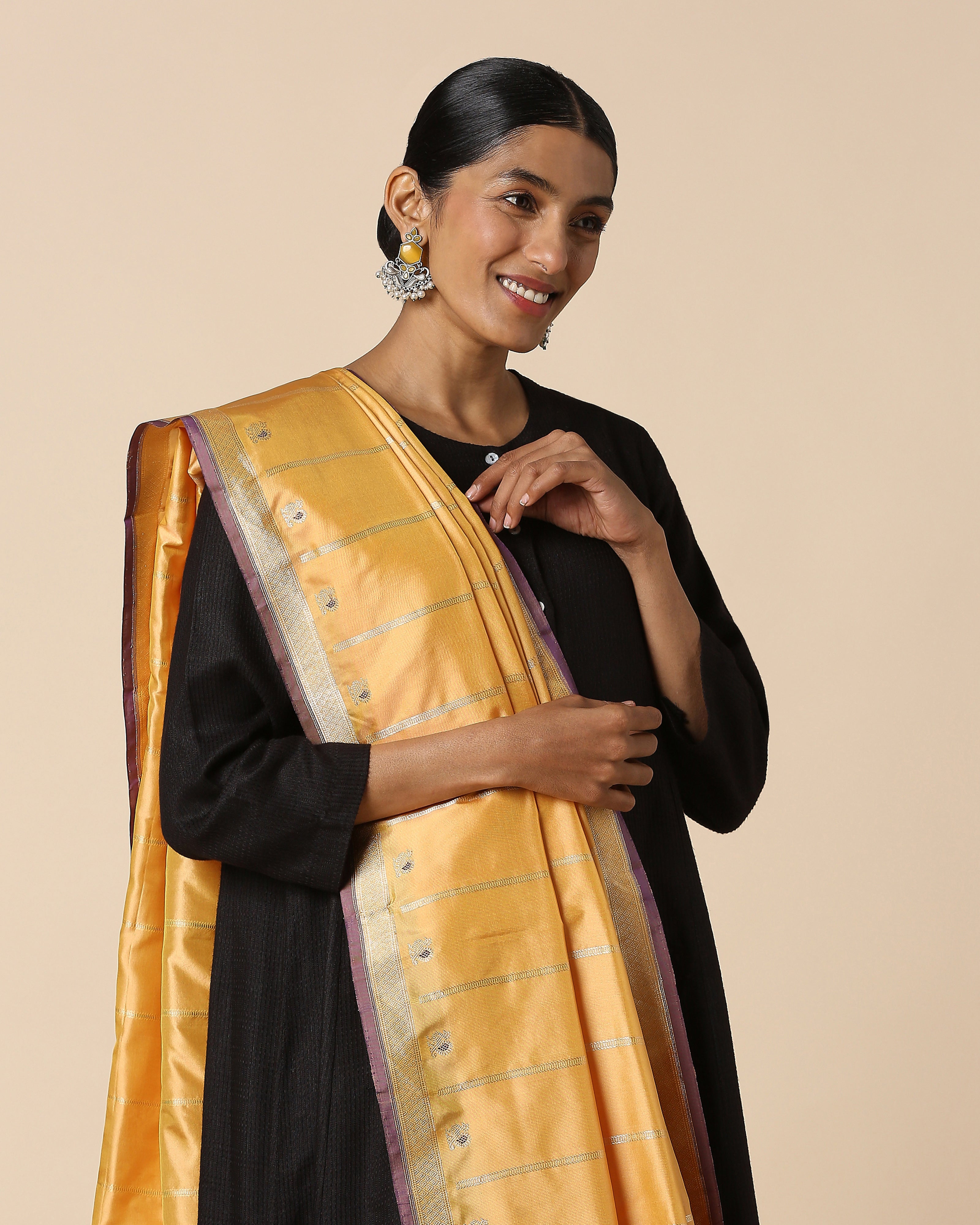 Lekshmi Banarasi Kadwa Silk Dupatta