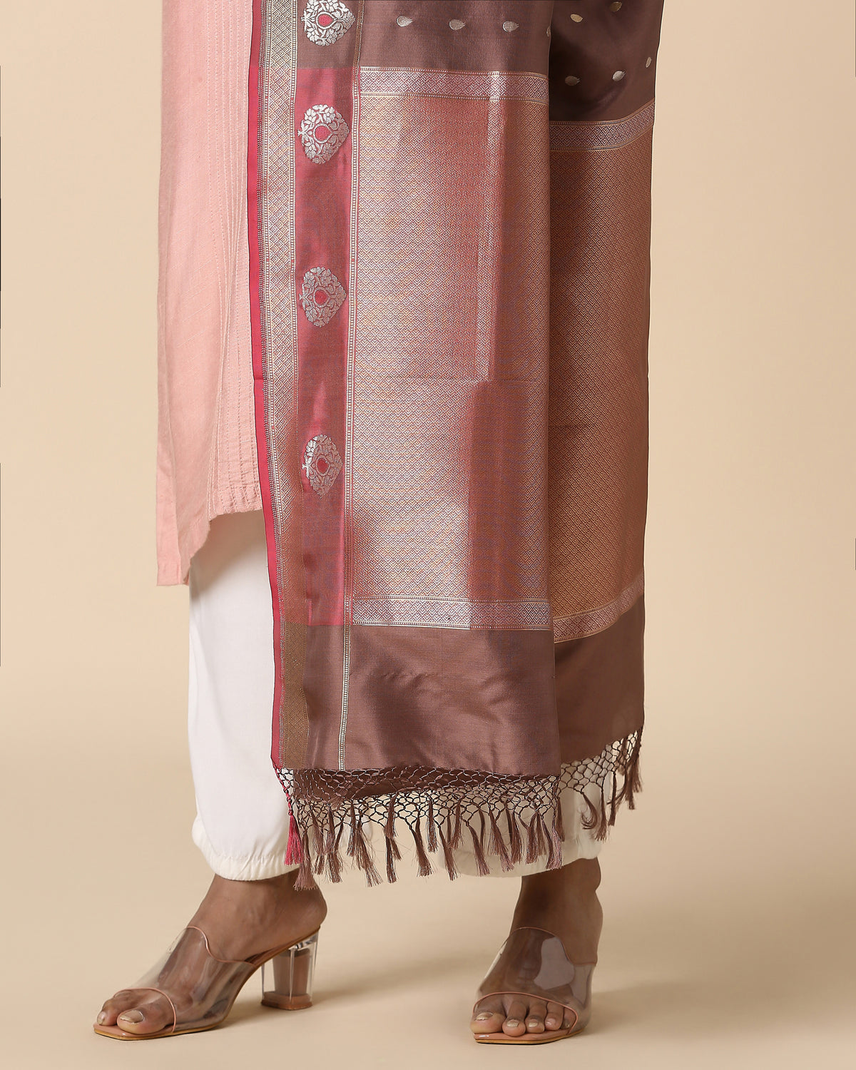 Jyoti Banarasi Cutwork Silk Dupatta