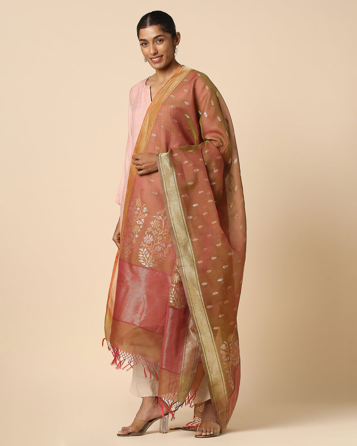 Mehak Banarasi Jamdani Silk Cotton Dupatta