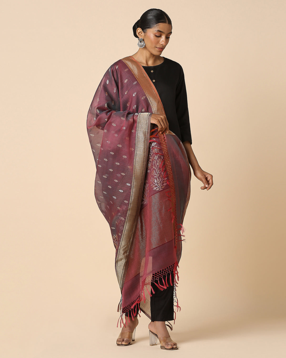 Mehak Banarasi Jamdani Silk Cotton Dupatta