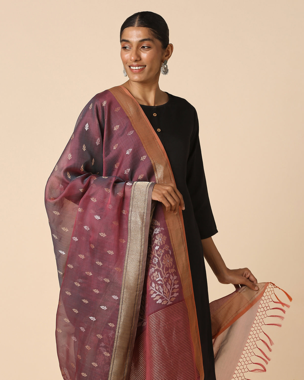 Mehak Banarasi Jamdani Silk Cotton Dupatta