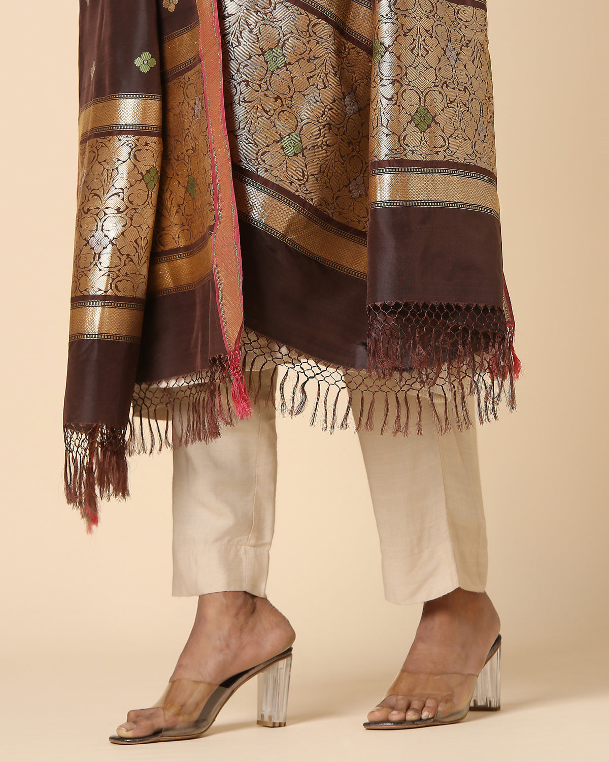 Anikha Banarasi Kadwa Silk Dupatta