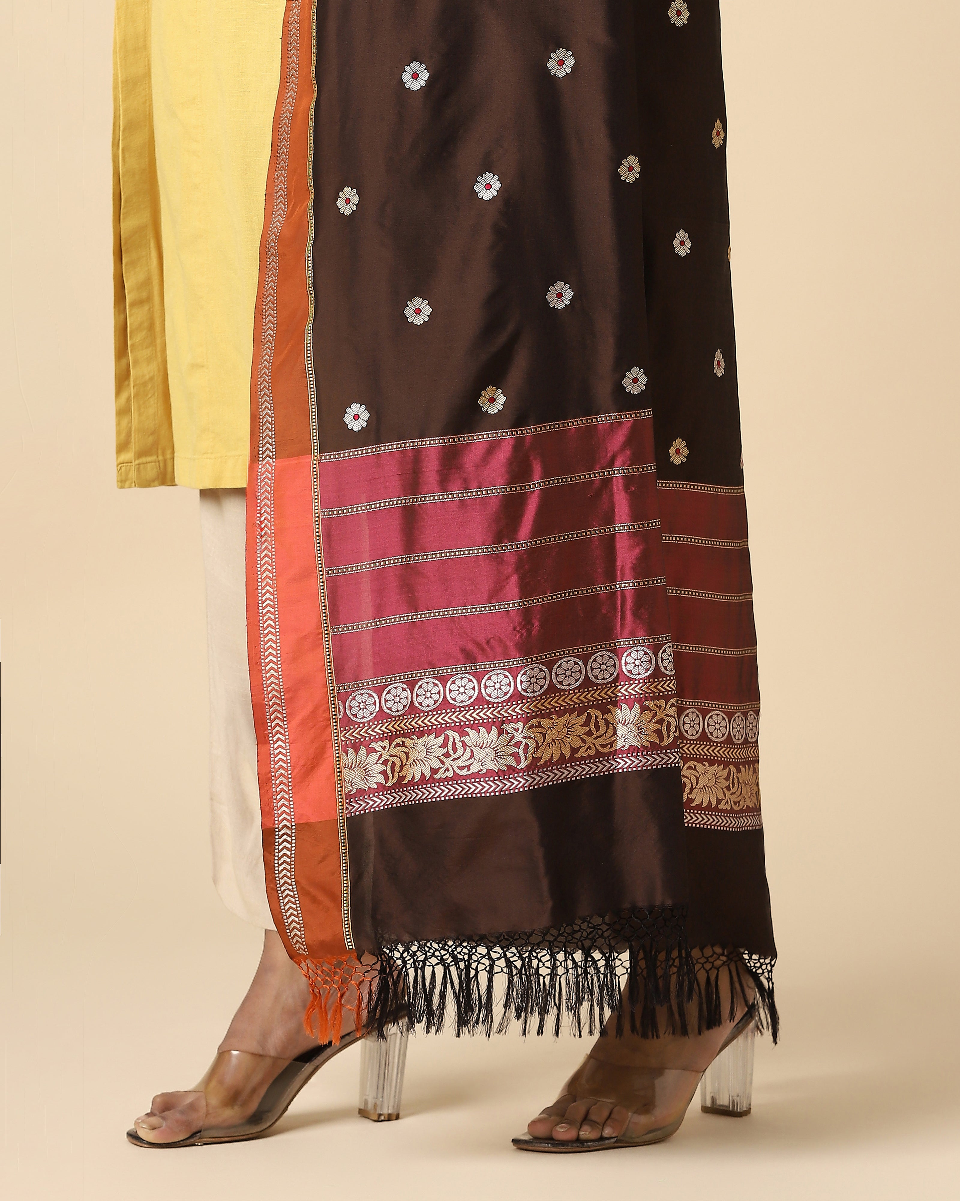 Mahira Banarasi Kadwa Silk Dupatta