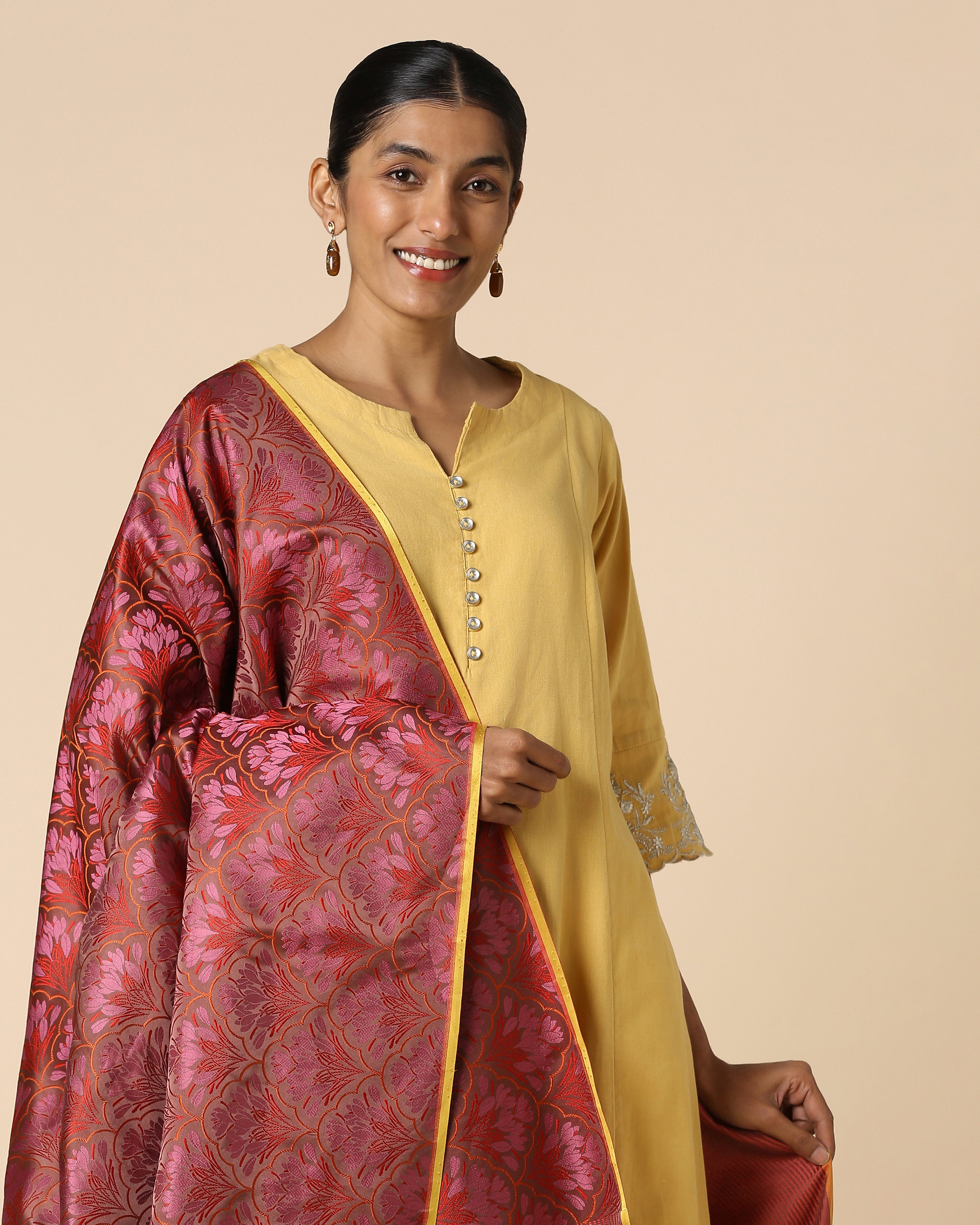 Siya Banarasi Tanchoi Silk Dupatta