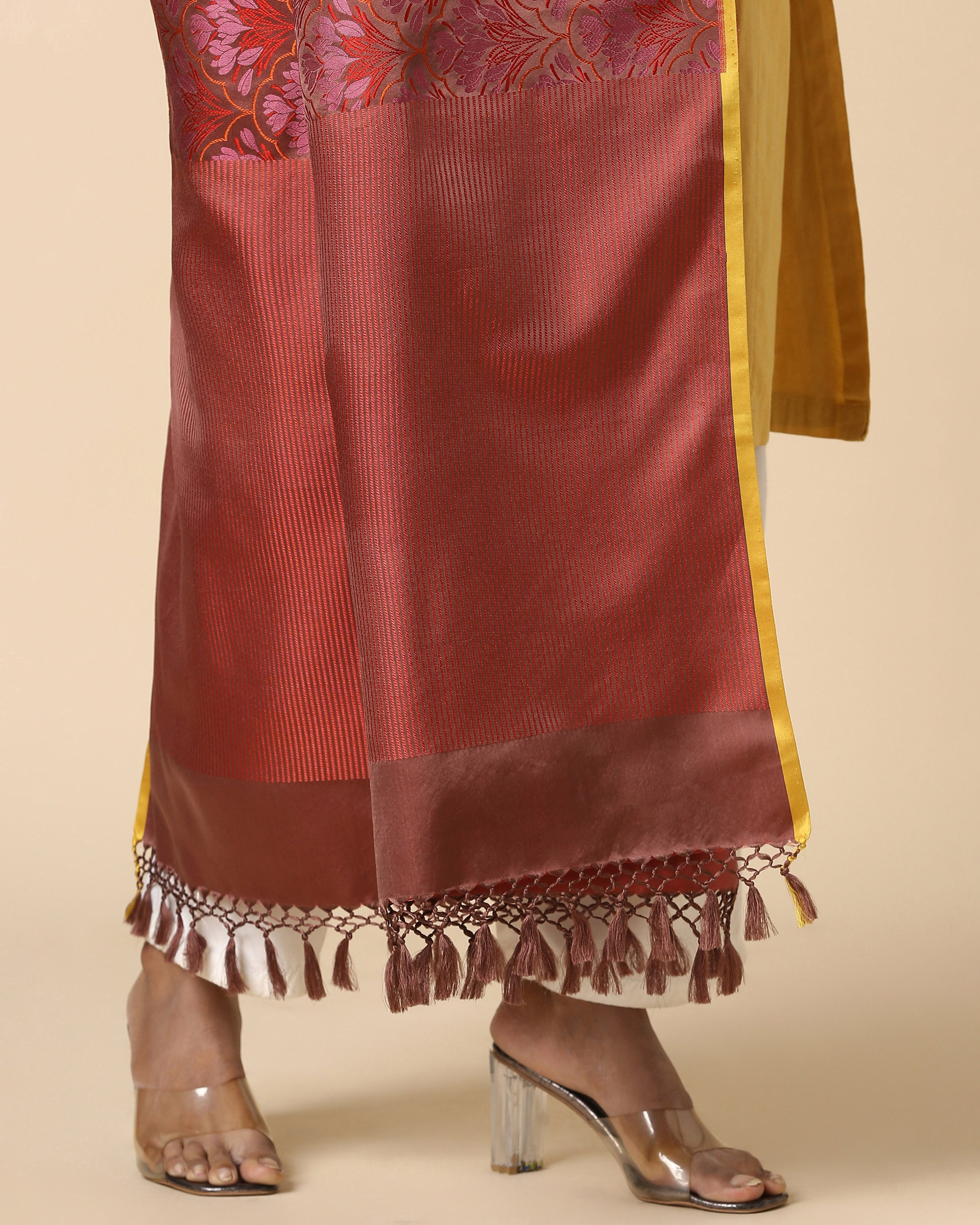 Siya Banarasi Tanchoi Silk Dupatta