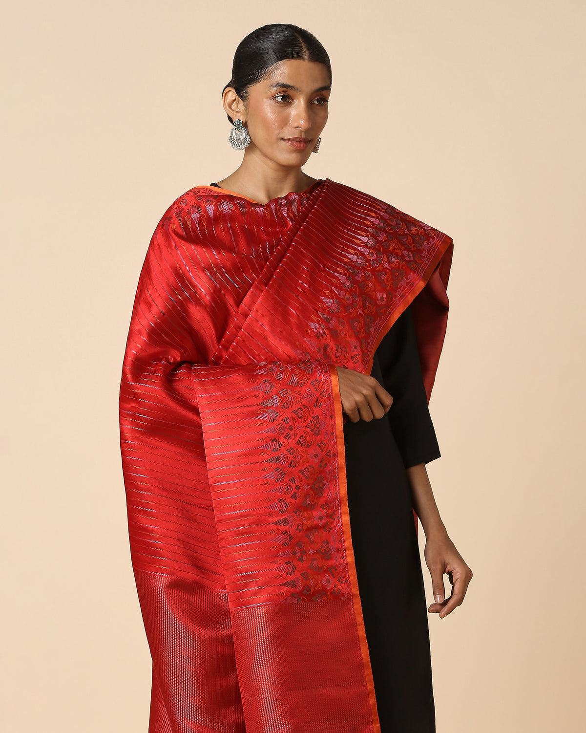 Nalin Banarasi Tanchoi Silk Dupatta