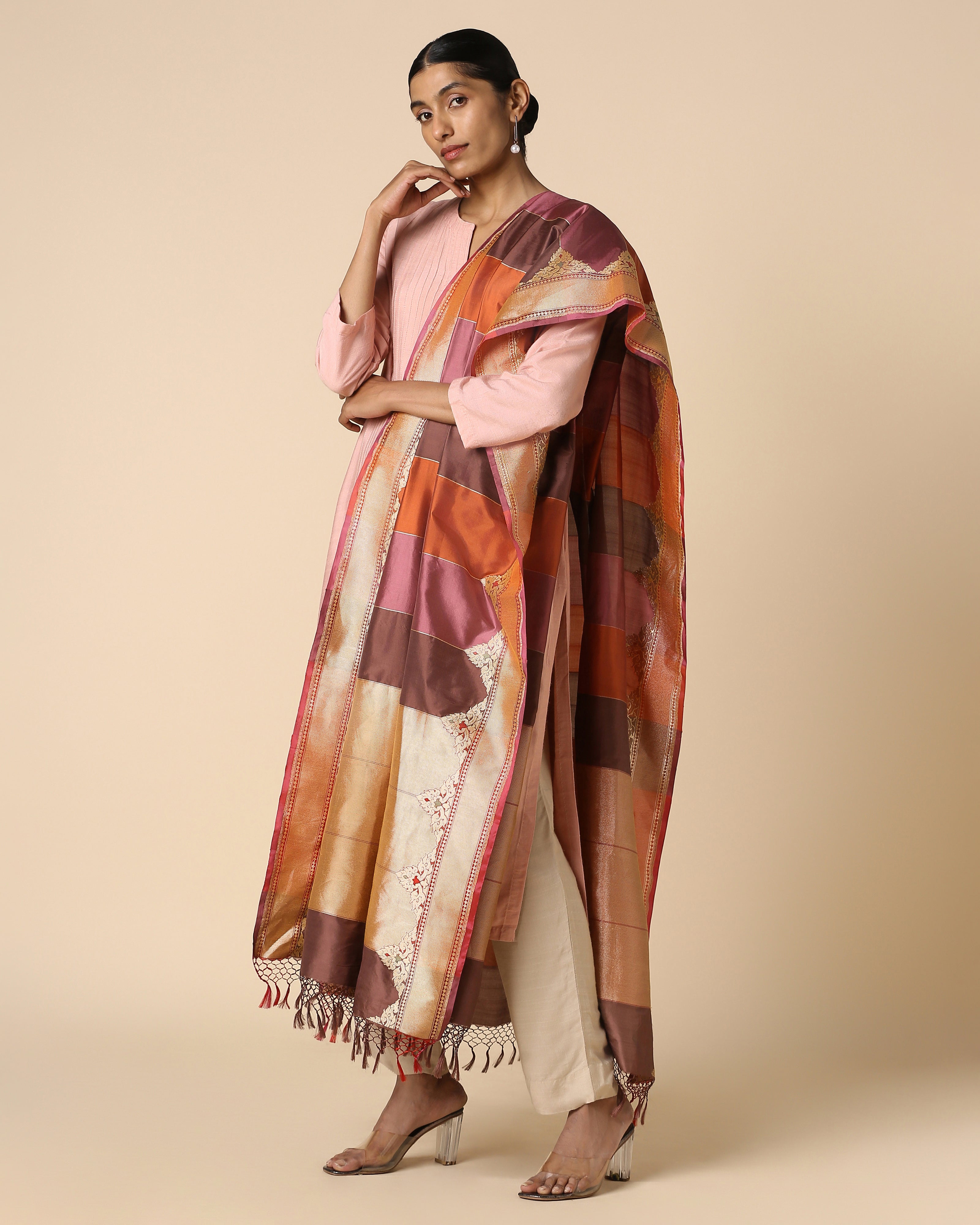 Darina Banarasi Kadwa Silk Dupatta