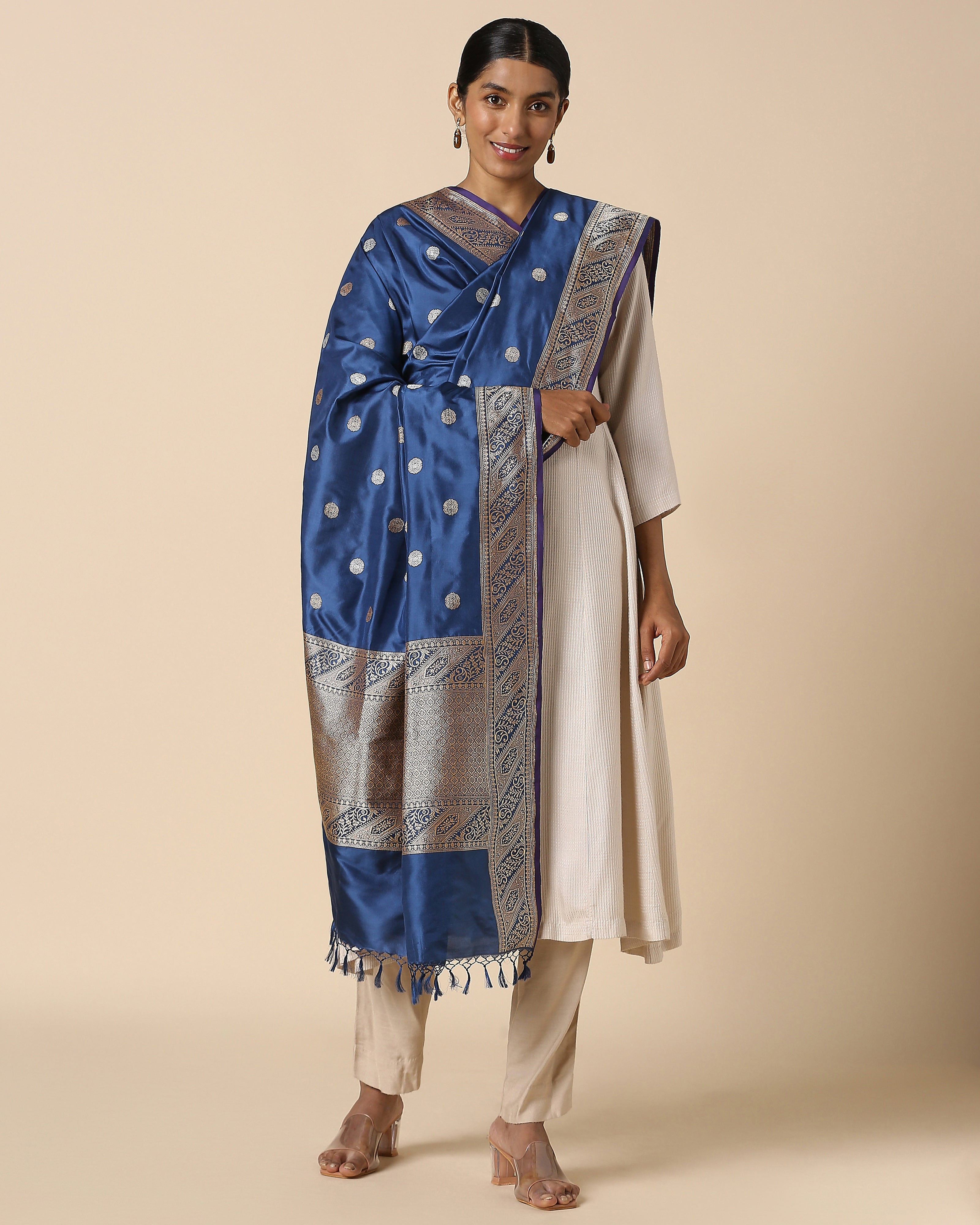 Ratnabala Banarasi Kadwa Silk Dupatta