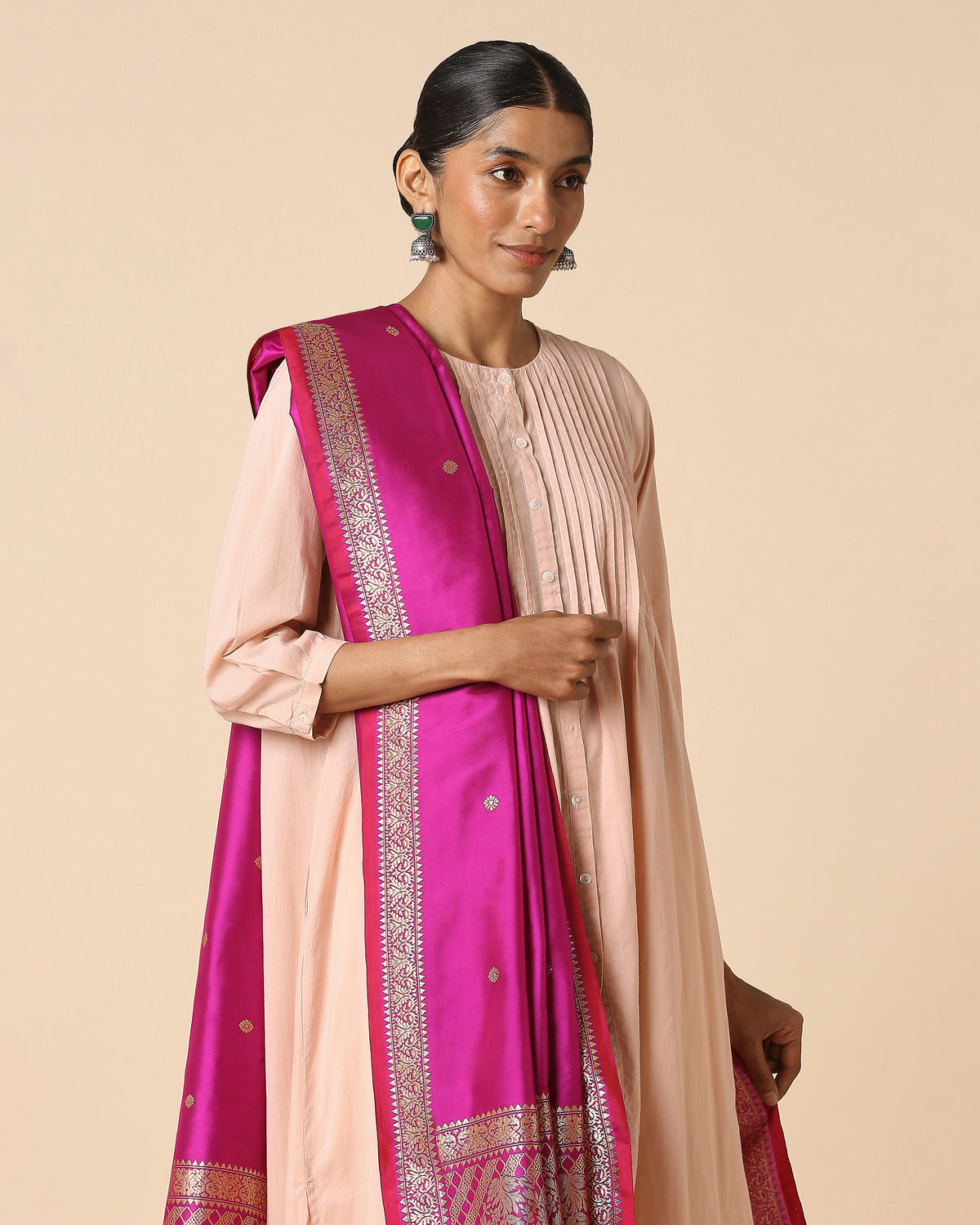 Mrinalini Banarasi Kadwa Cotton Dupatta